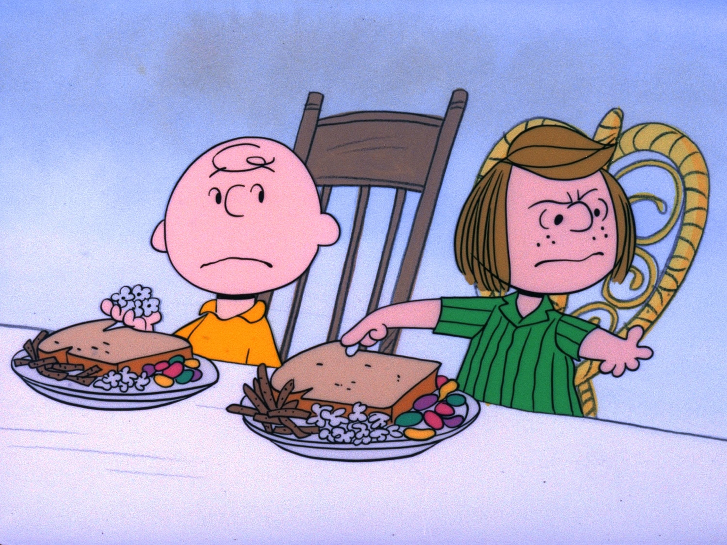 Charlie Brown Thanksgiving Background