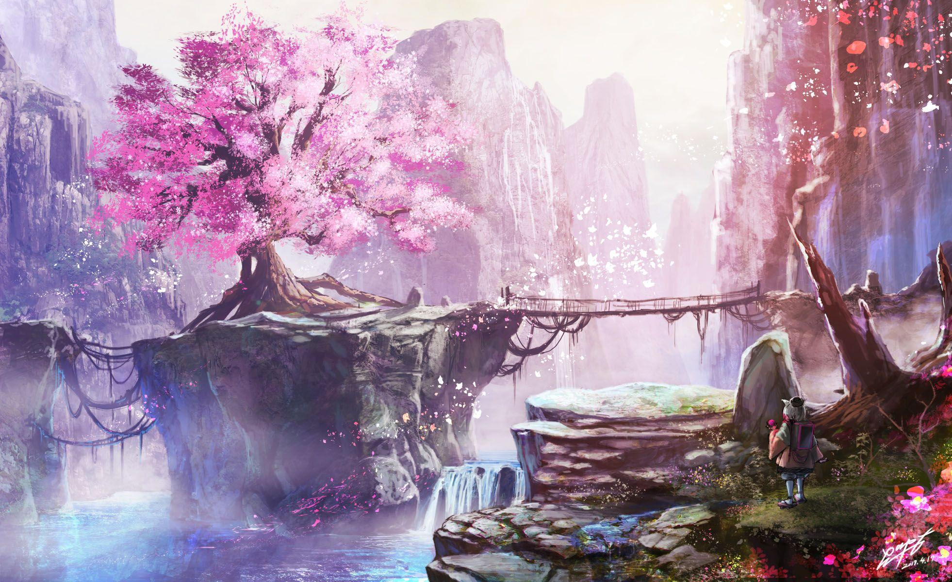 Cherry Blossom Anime Aesthetic Wallpapers