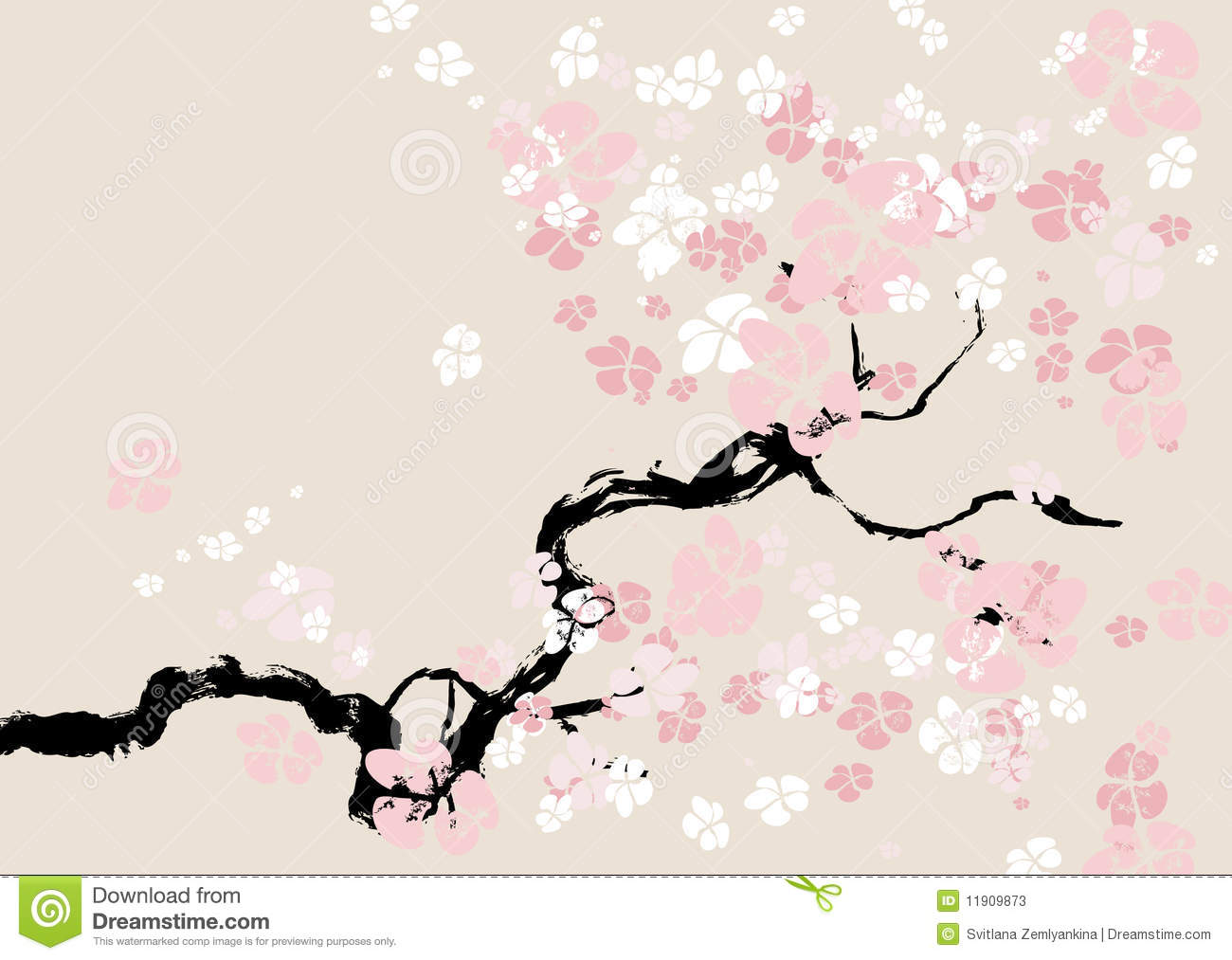 Cherry Blossom Drawing Wallpapers