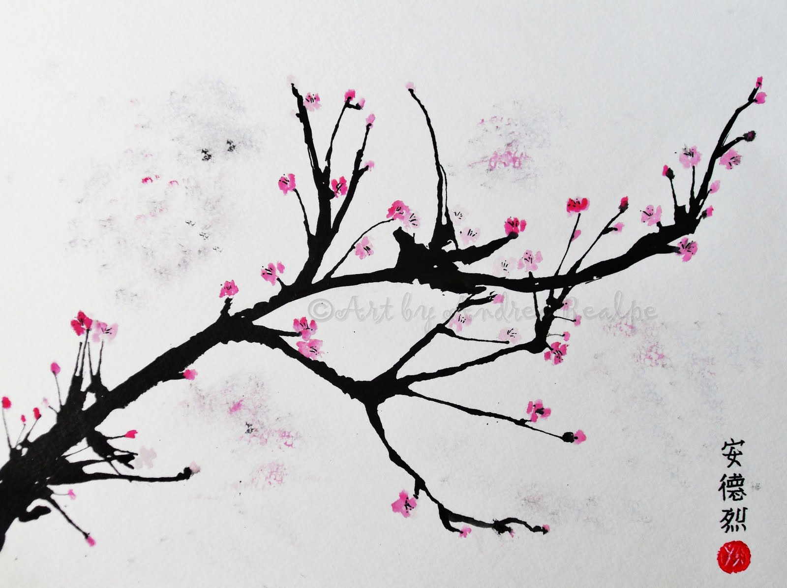 Cherry Blossom Drawing Wallpapers