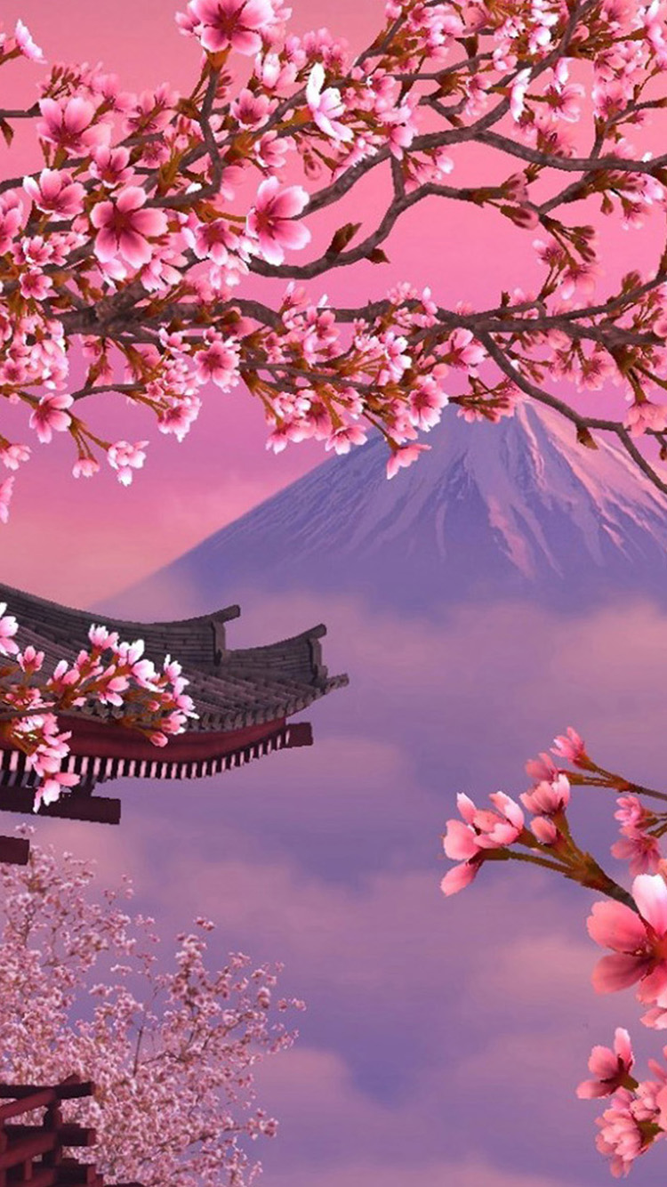 Cherry Blossom Landscape Wallpapers