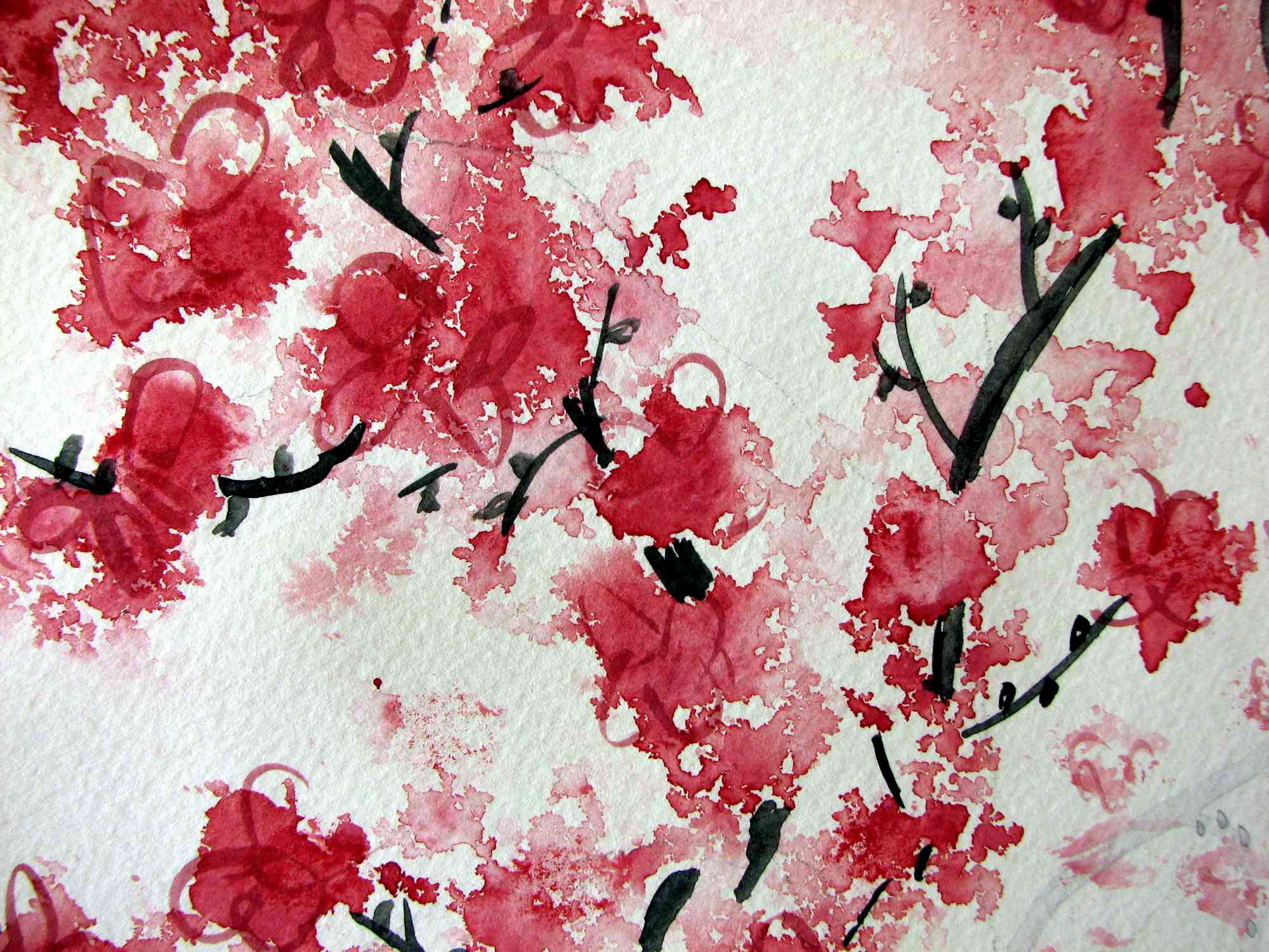 Cherry Blossom Painting Wallpapers