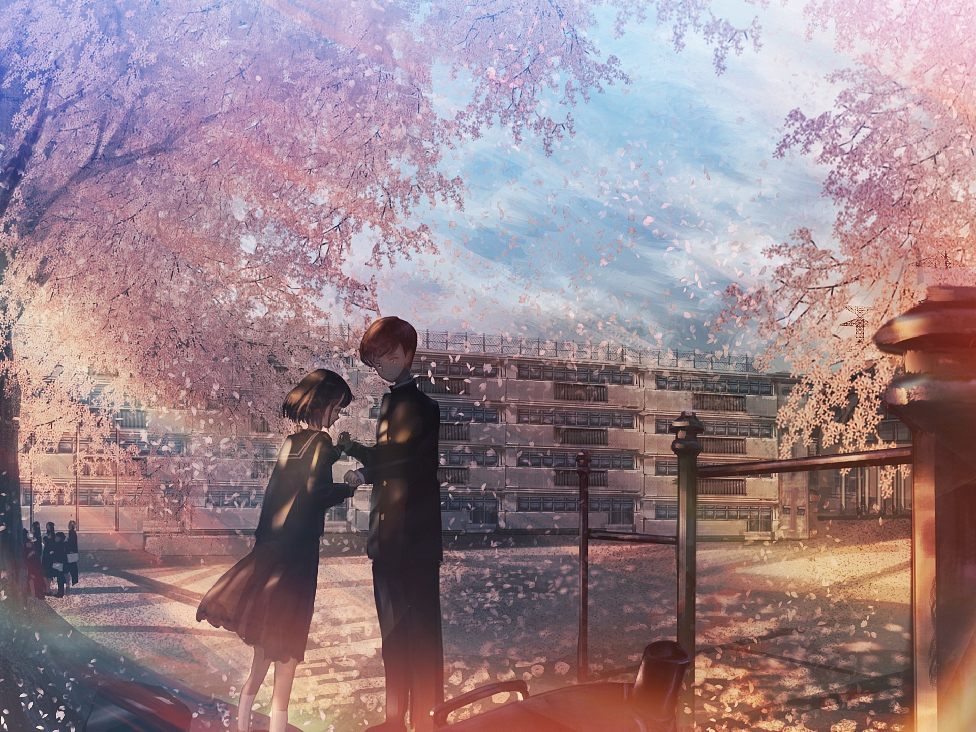 Cherry Blossom Tree Anime Wallpapers