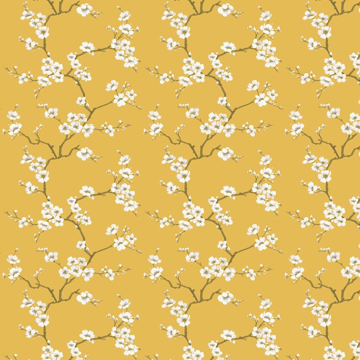 Cherry Blossom Yellow Wallpapers