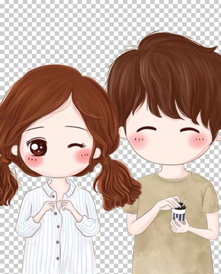 Chibi Cute Couple Cartoon Wallpapers