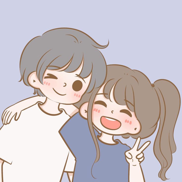 Chibi Cute Couple Cartoon Wallpapers