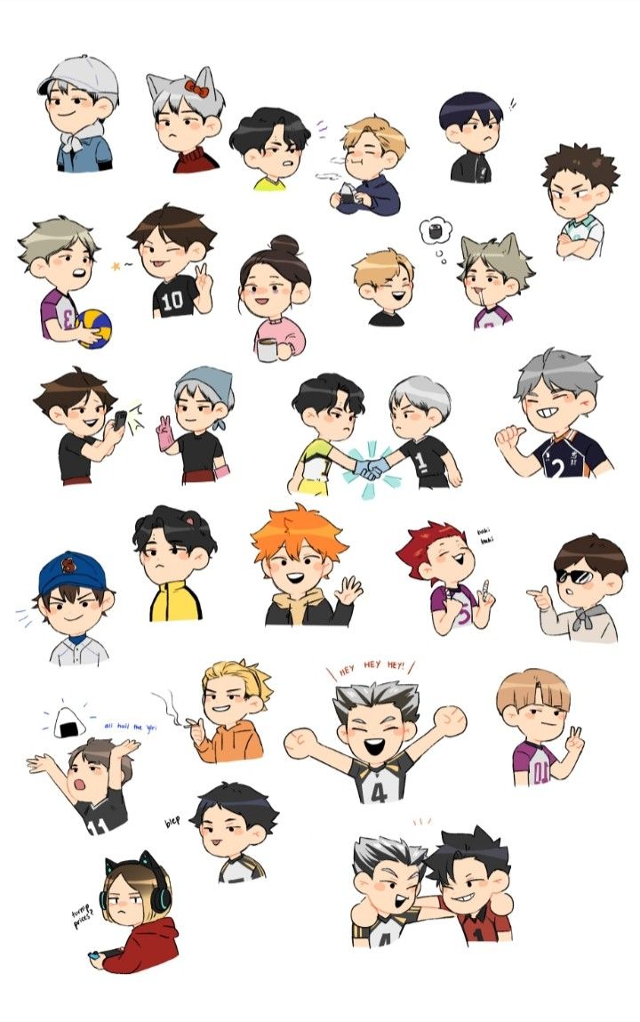 Chibi Haikyuu Characters Wallpapers