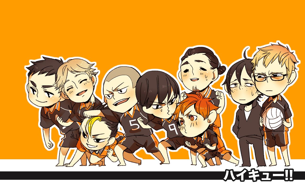 Chibi Haikyuu Characters Wallpapers