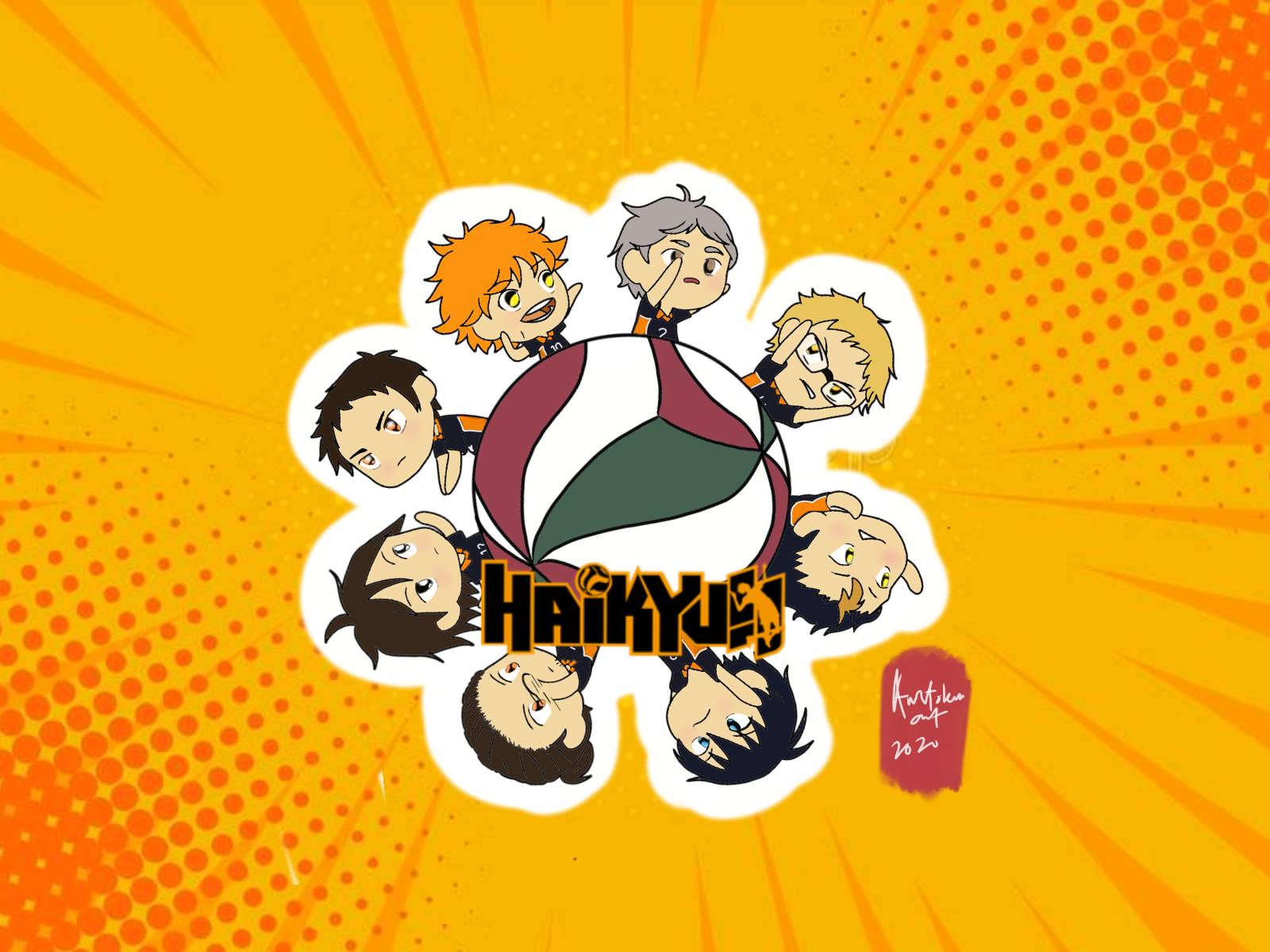 Chibi Haikyuu Characters Wallpapers