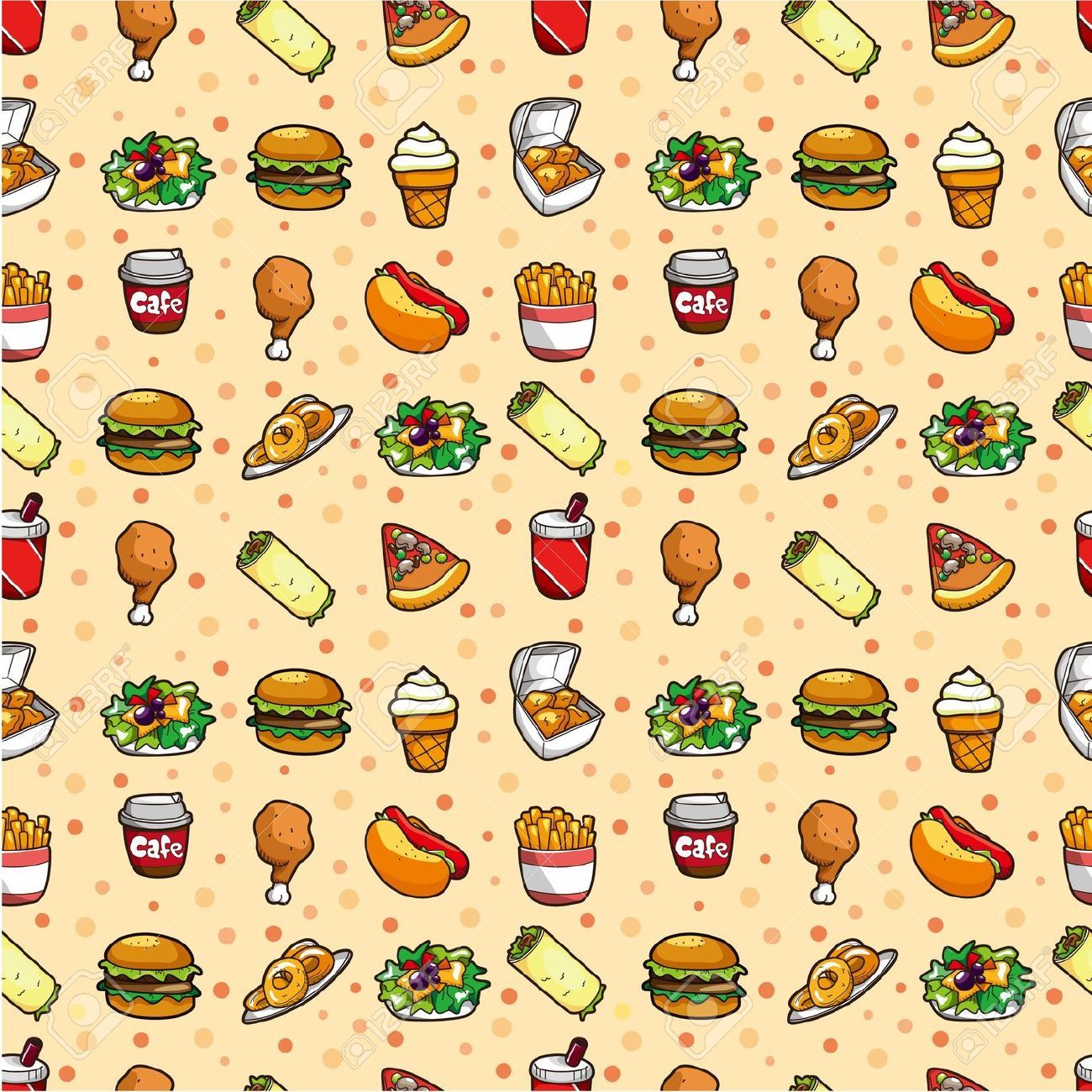 Chibi Kawaii Food Wallpapers