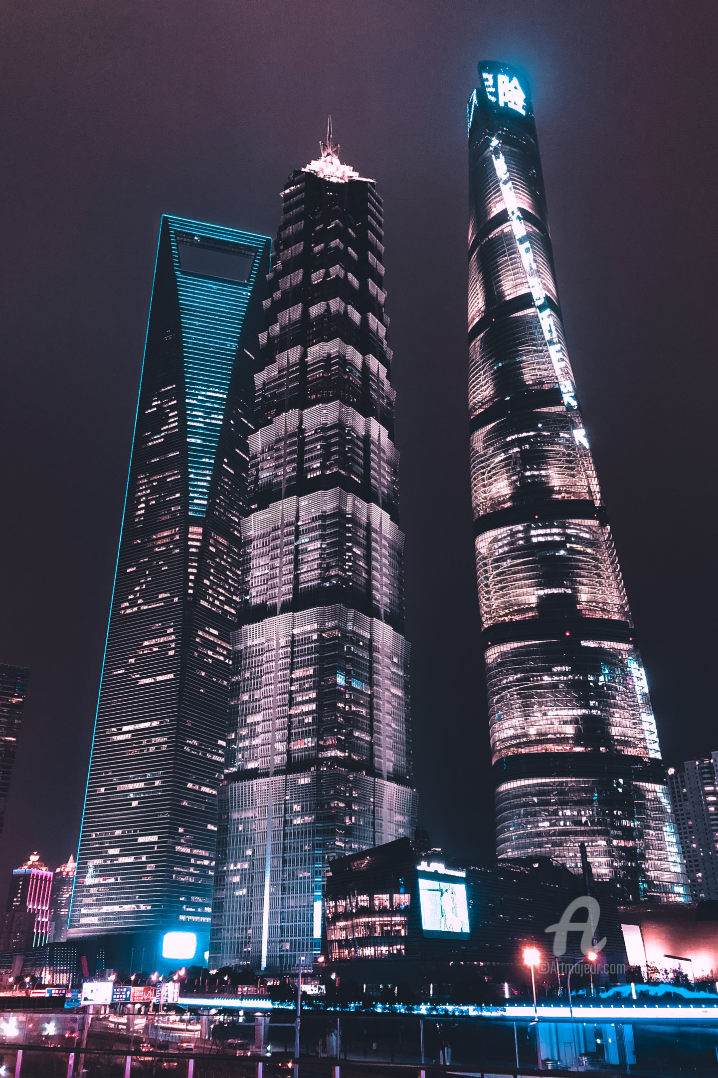 China Neon City Light Cityscape Wallpapers