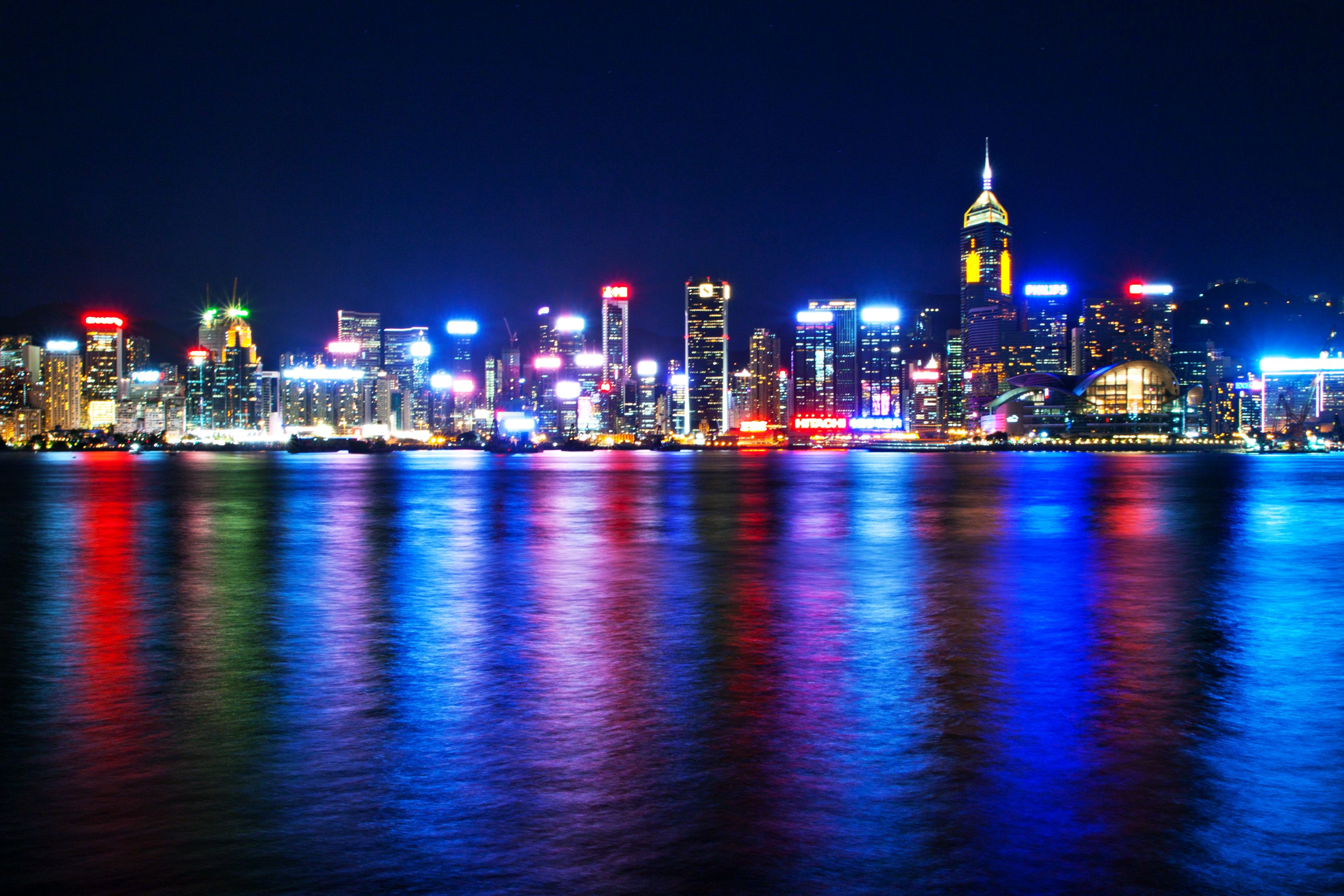 China Neon City Light Cityscape Wallpapers