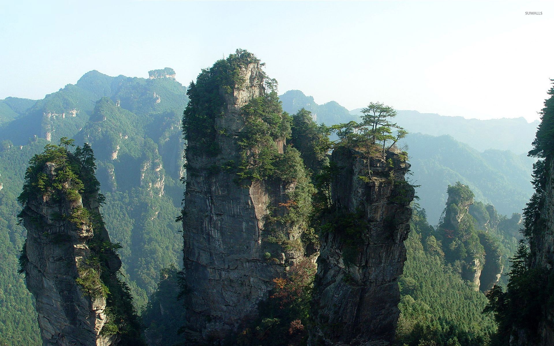 Chinese Temple On Mountain Wallpapers