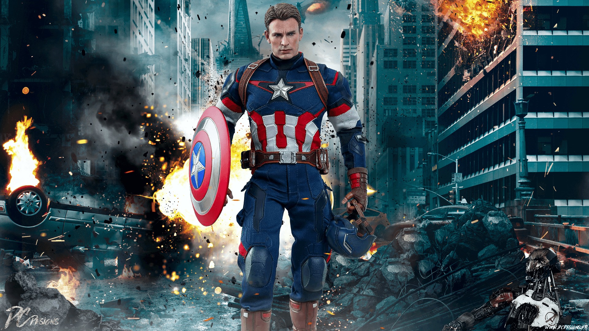 Chris Evans As Captain America Wallpapers