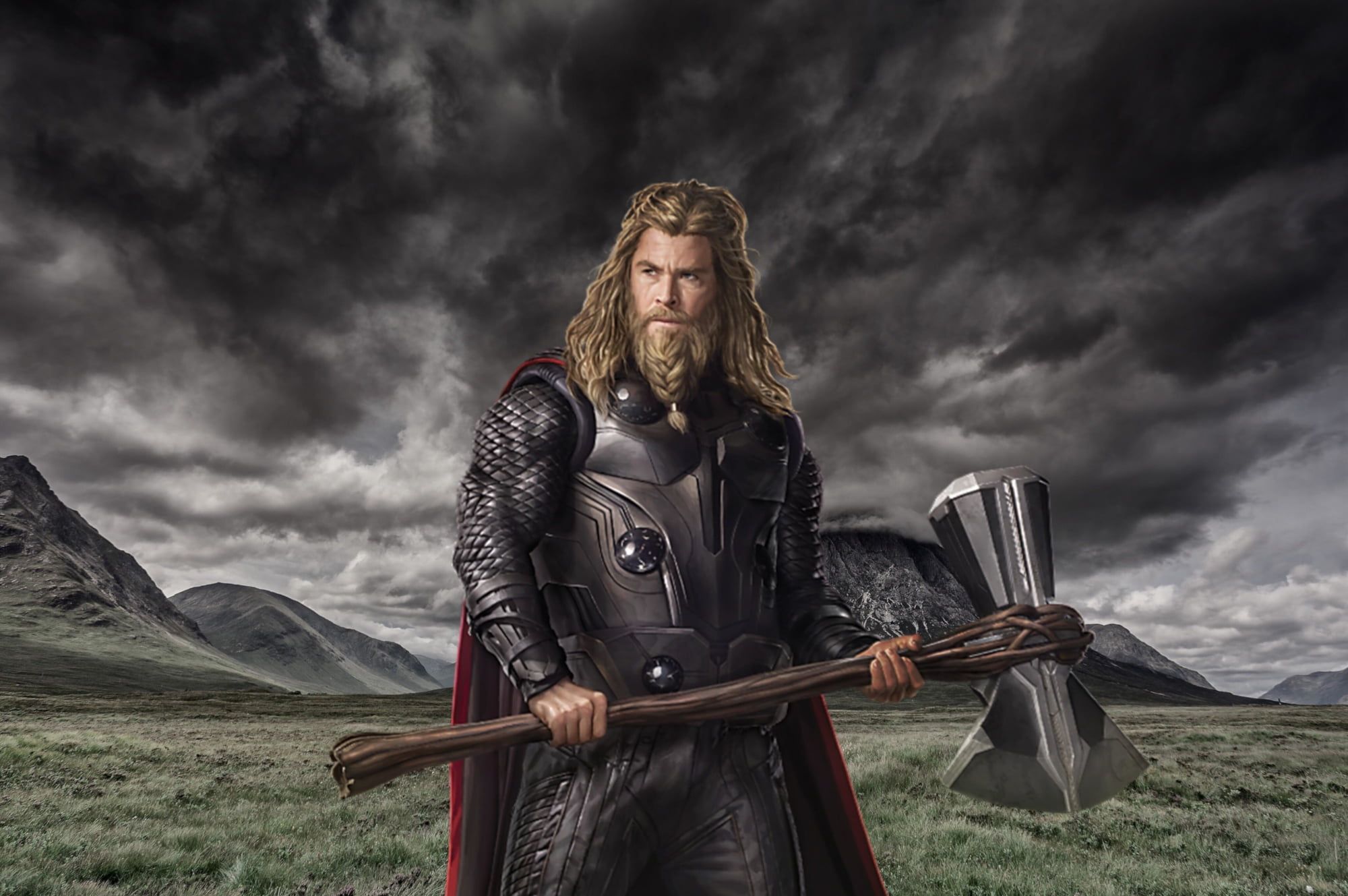 Chris Hemsworth As Thor In Avengers Wallpapers