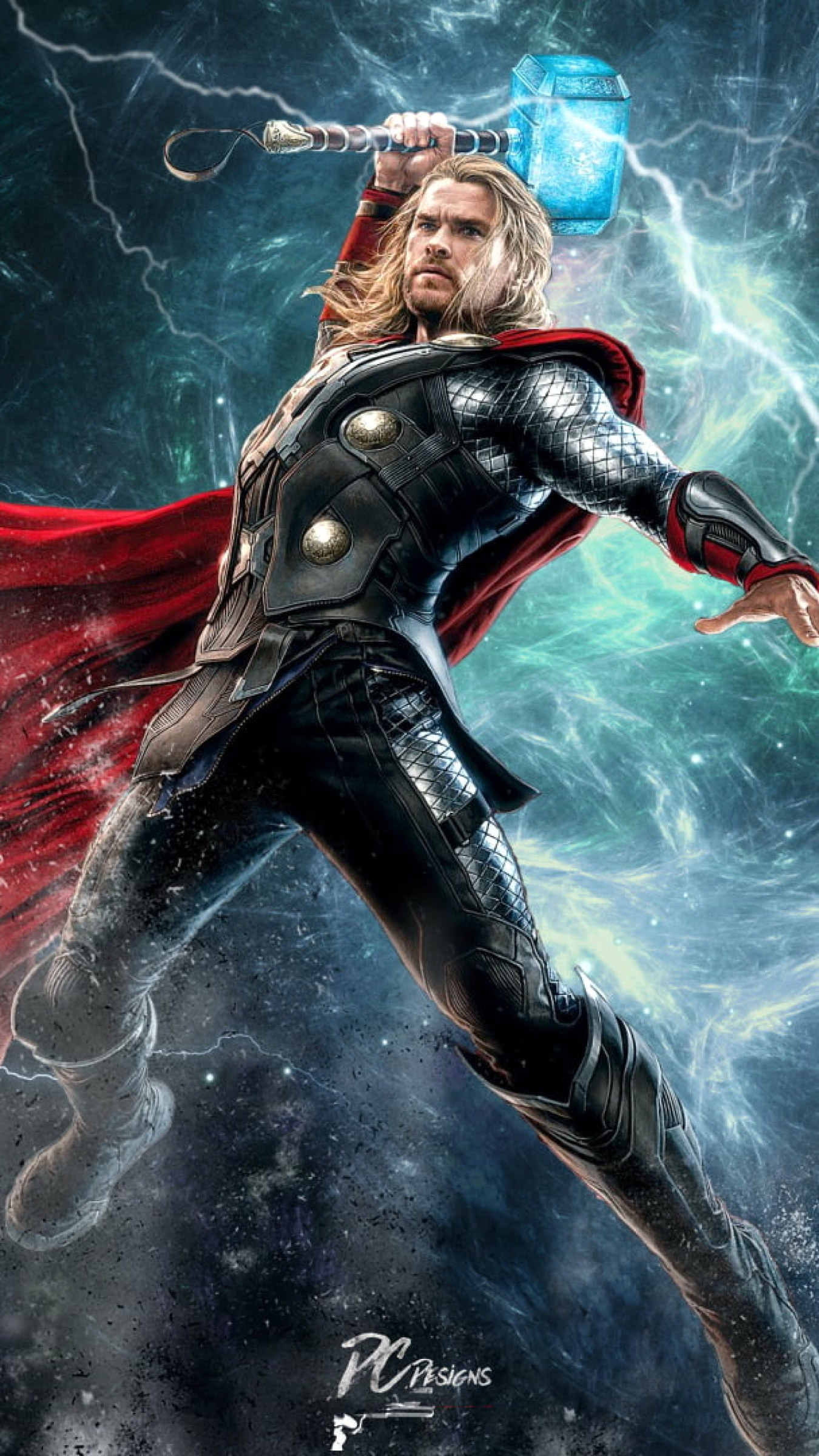 Chris Hemsworth As Thor In Avengers Wallpapers