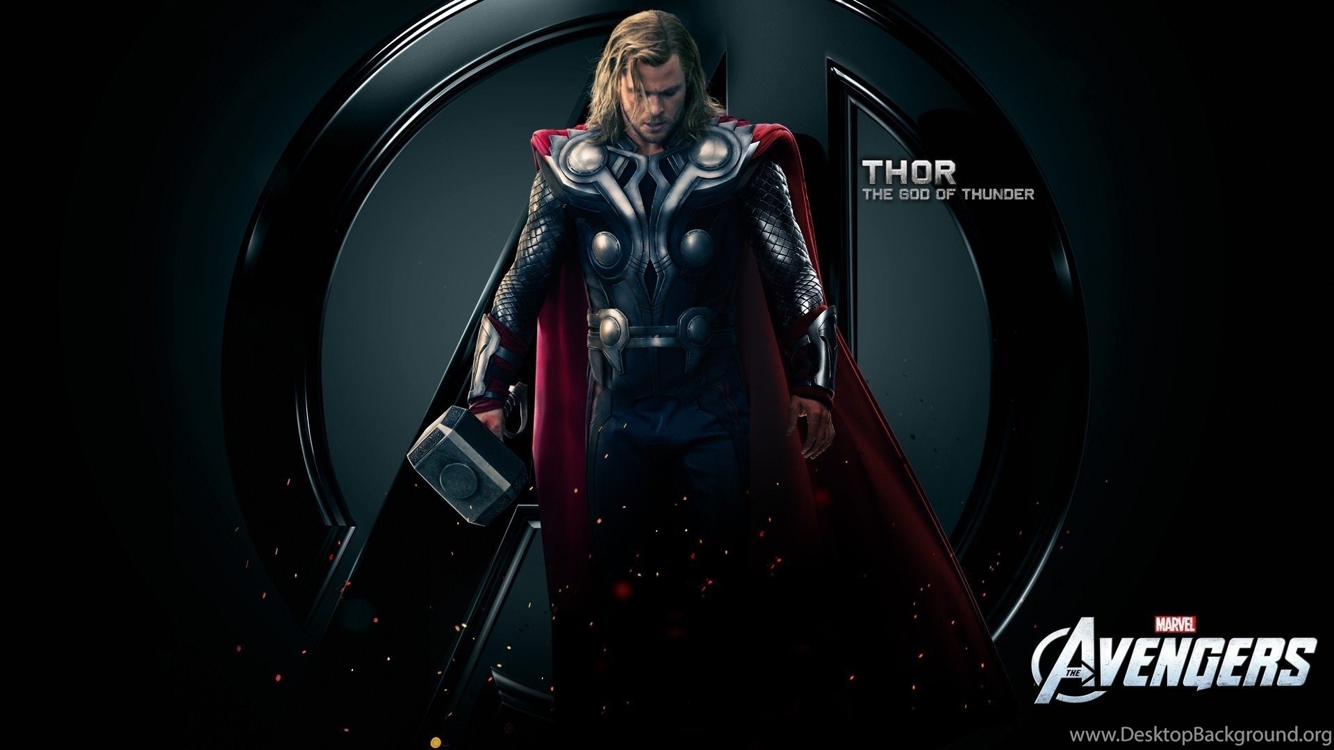 Chris Hemsworth As Thor In Avengers Wallpapers