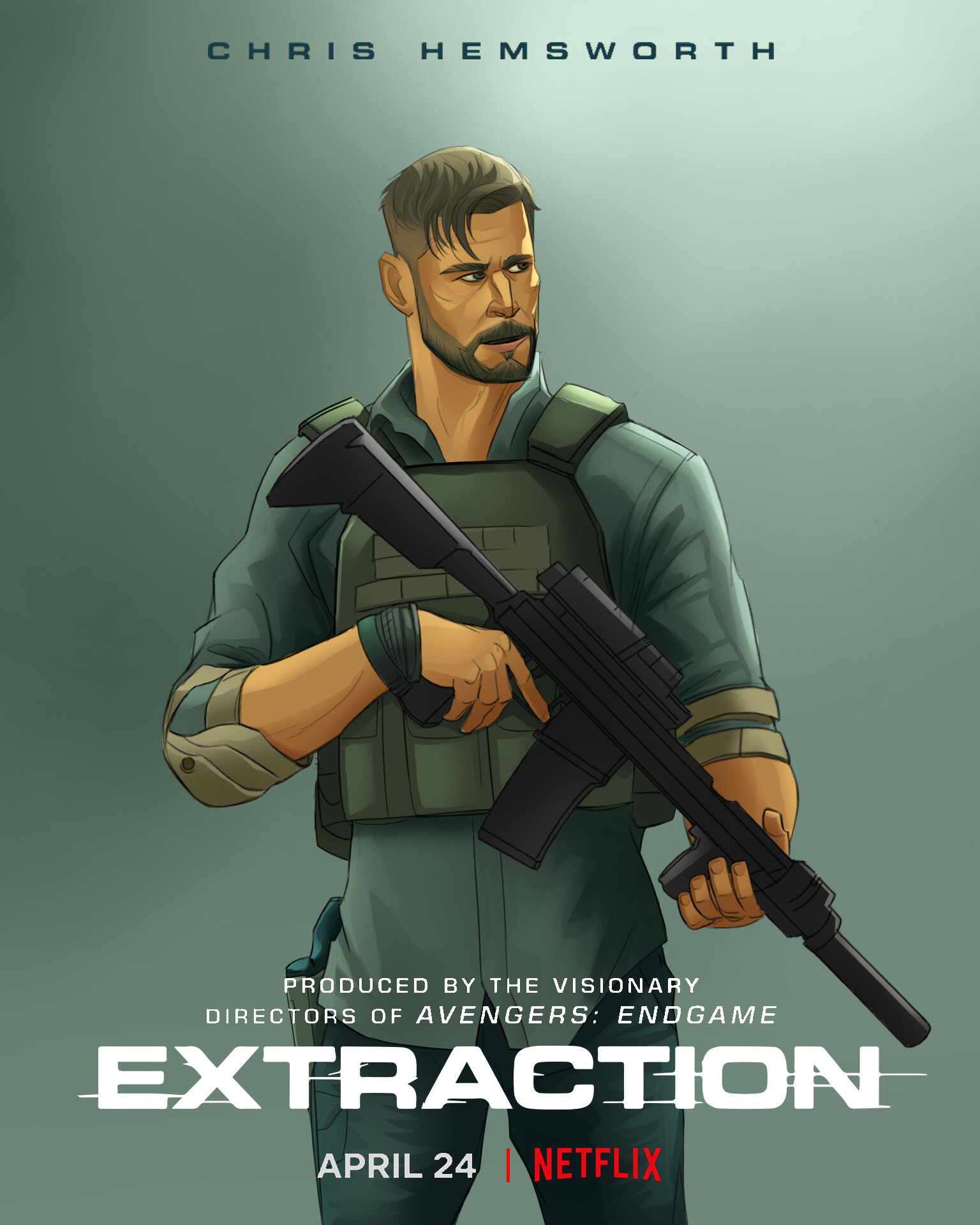 Chris Hemsworth In Extraction Wallpapers