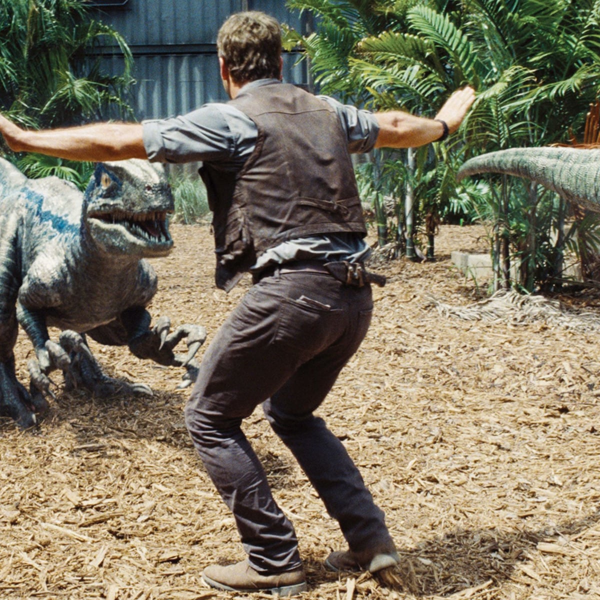 Chris Pratt And Little Raptor Jurassic World Wallpapers