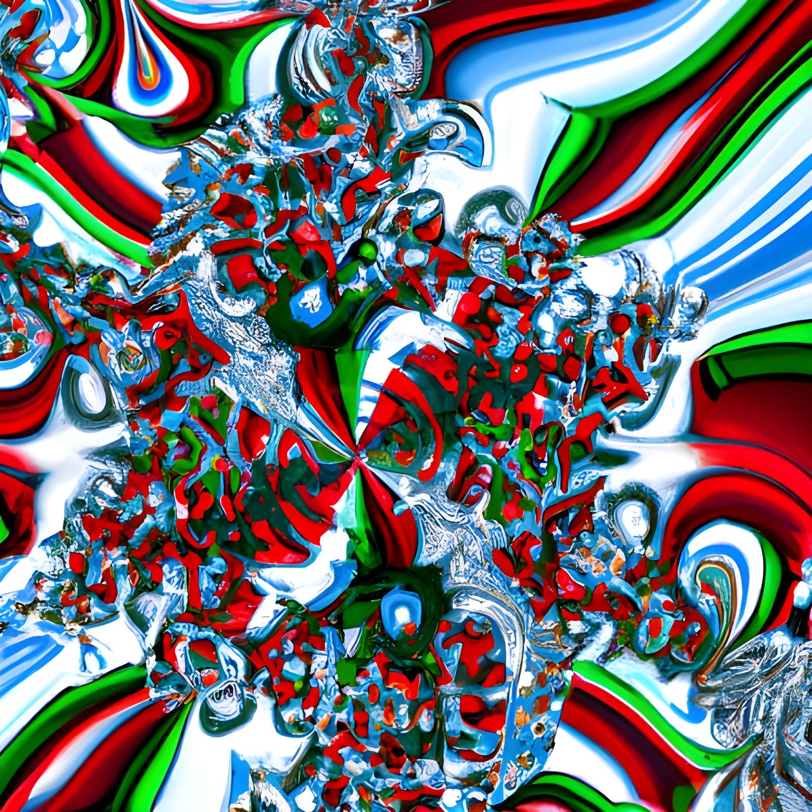 Christmas Abstract Art Wallpapers