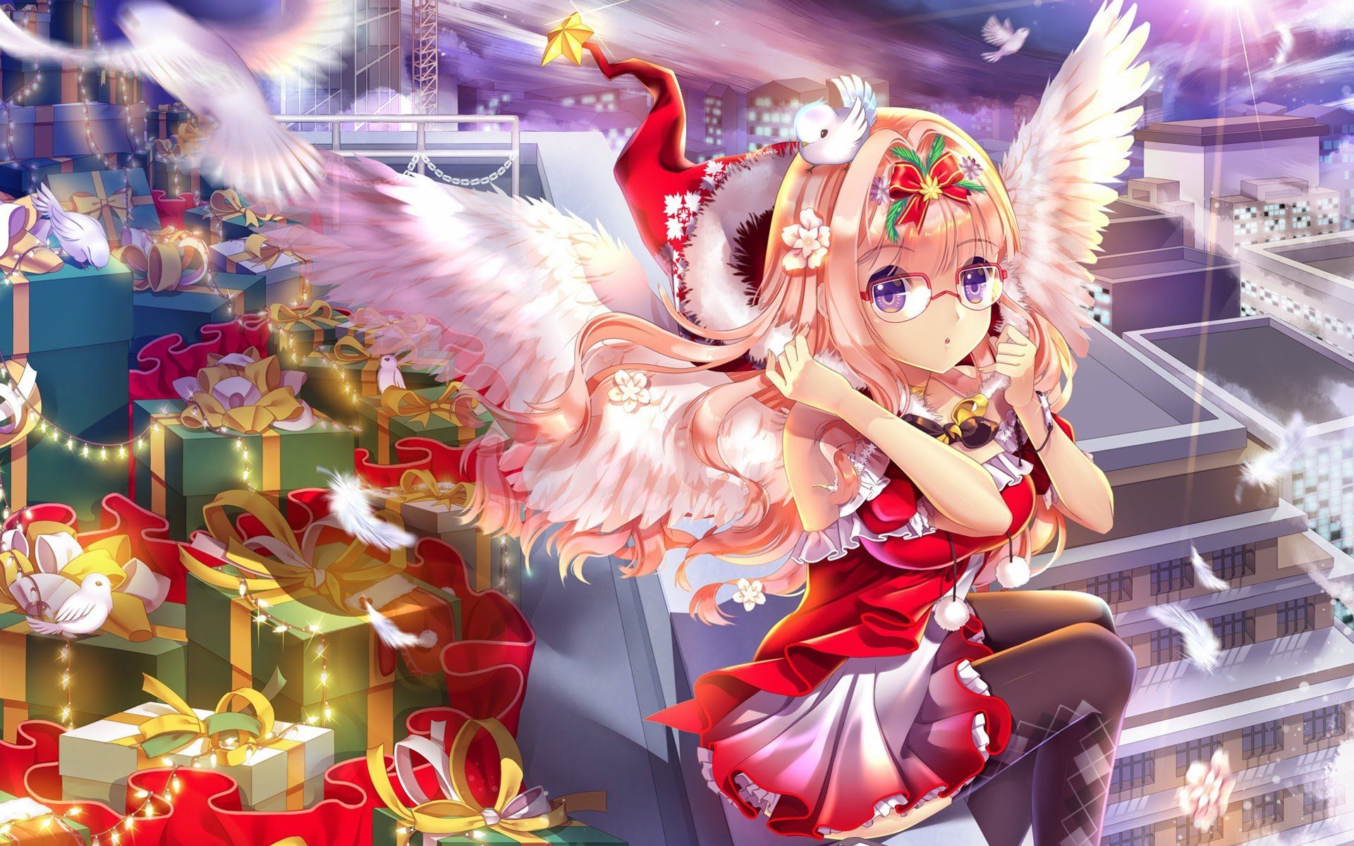 Christmas Anime Girl Wallpapers