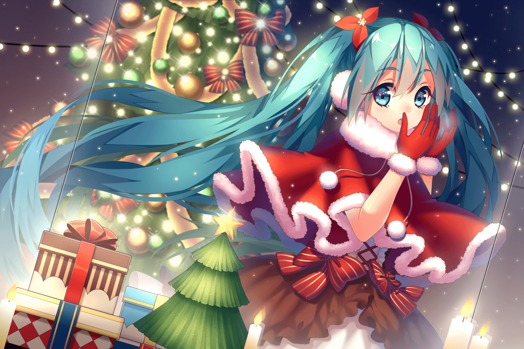 Christmas Anime Girl Wallpapers