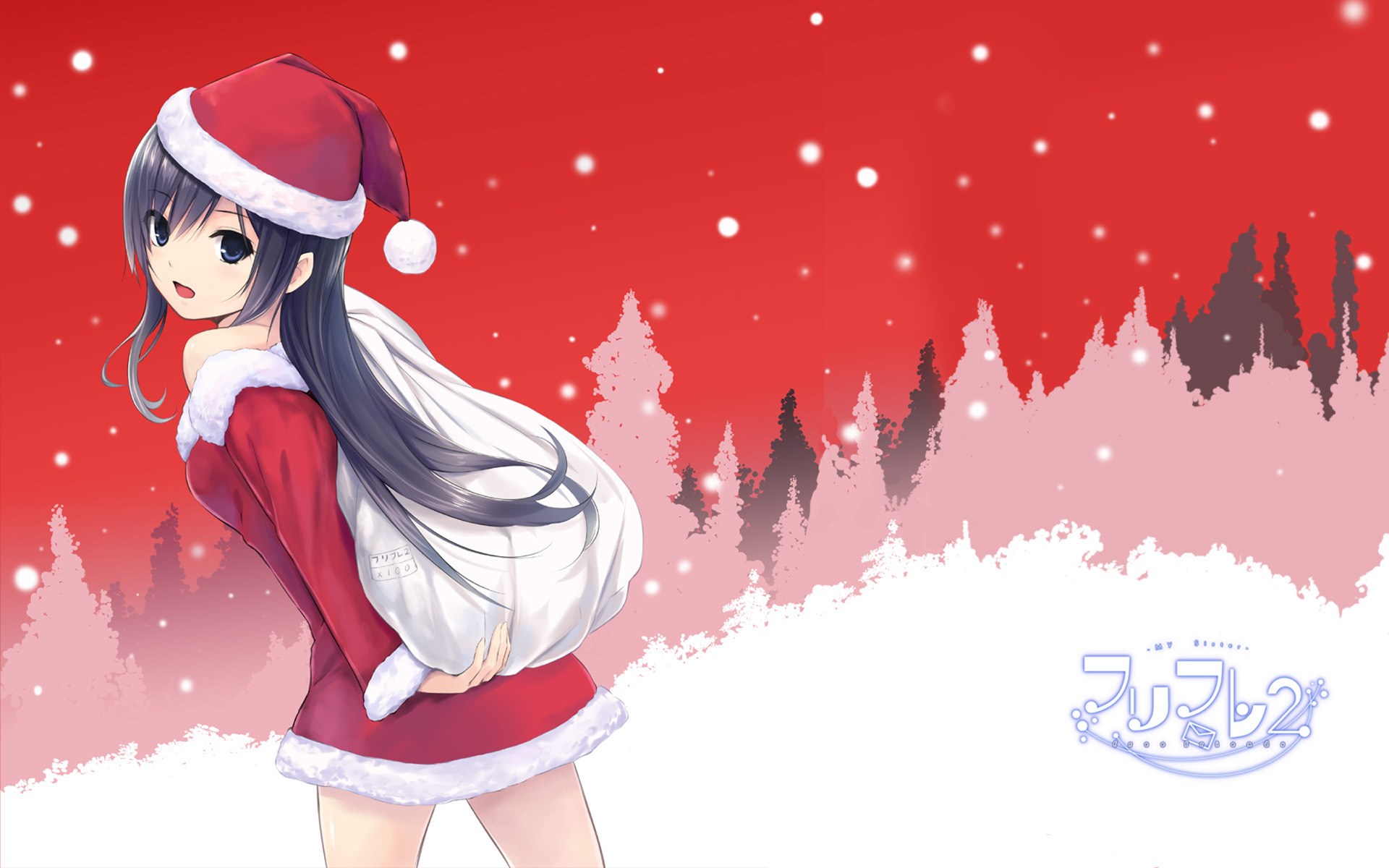 Christmas Anime Girl Wallpapers