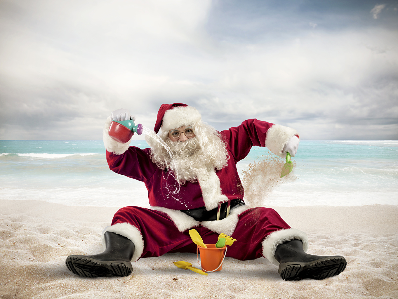 Christmas Beach Wallpapers