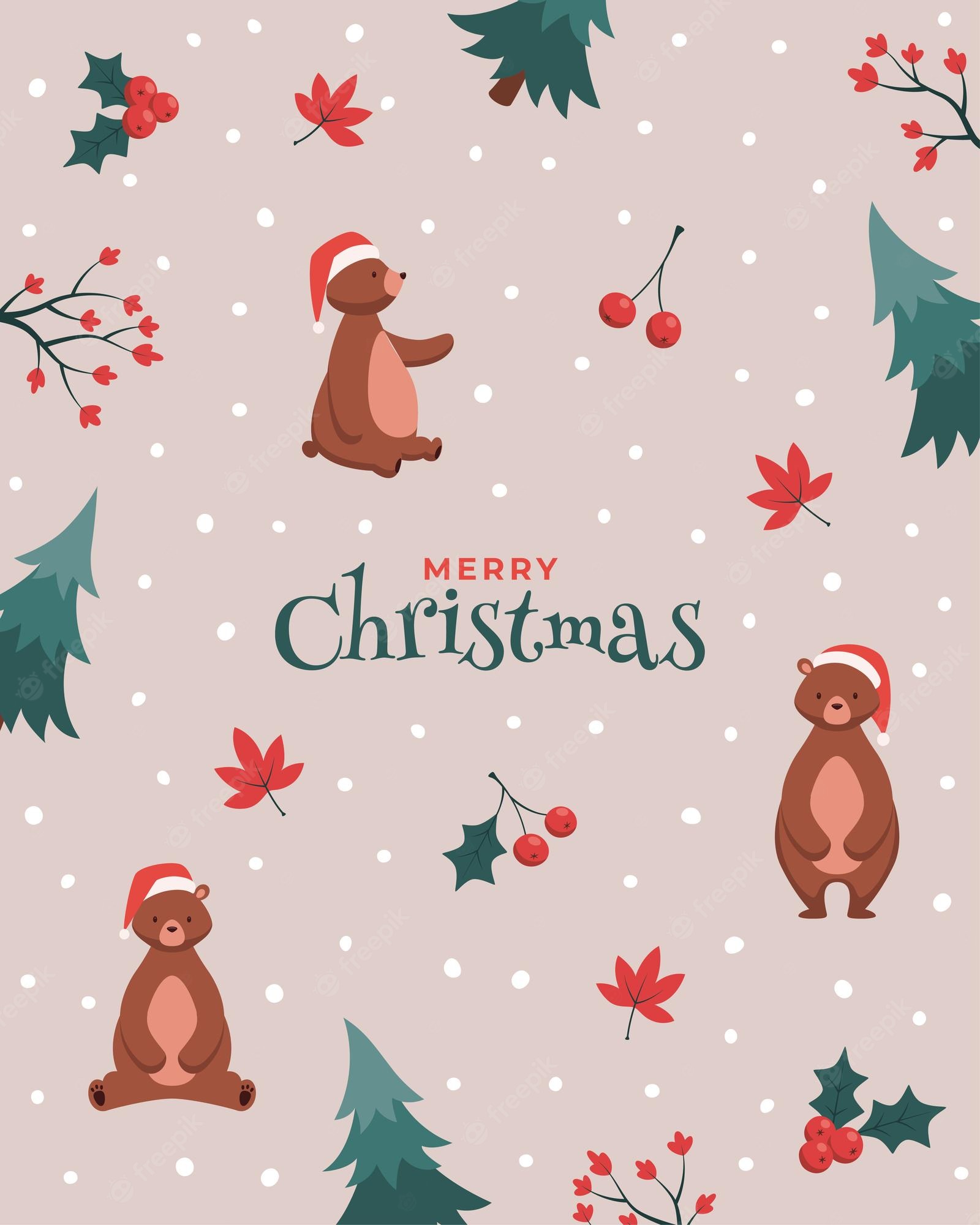 Christmas Bear Wallpapers