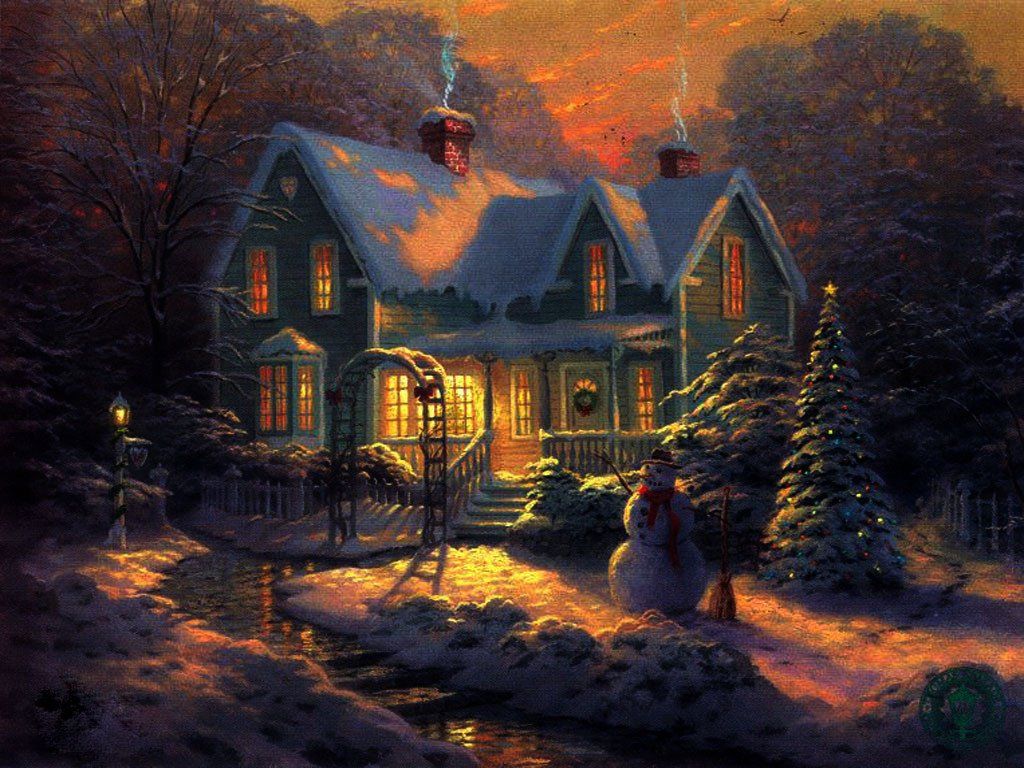 Christmas Cabin Wallpapers