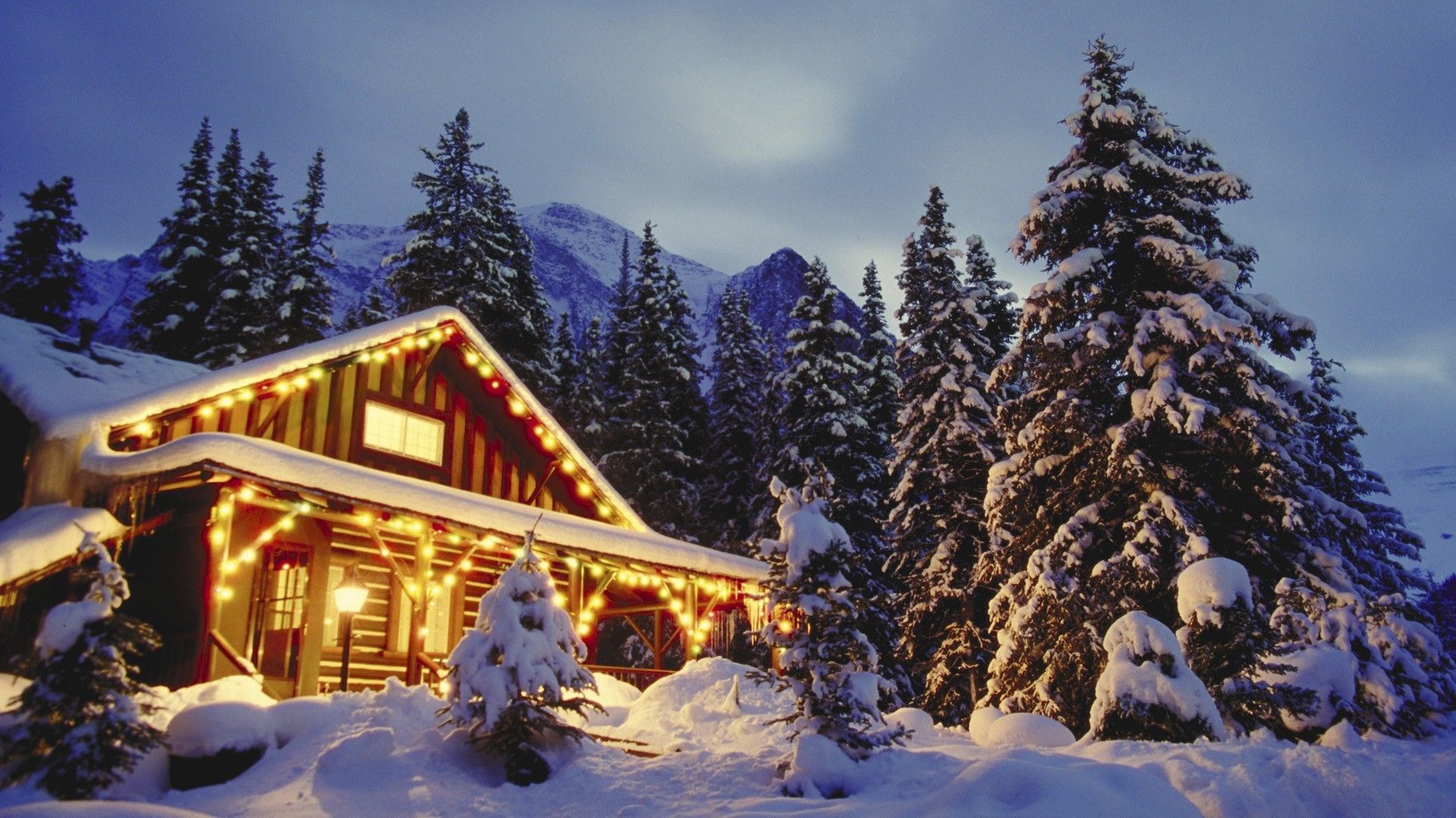 Christmas Cabin Wallpapers