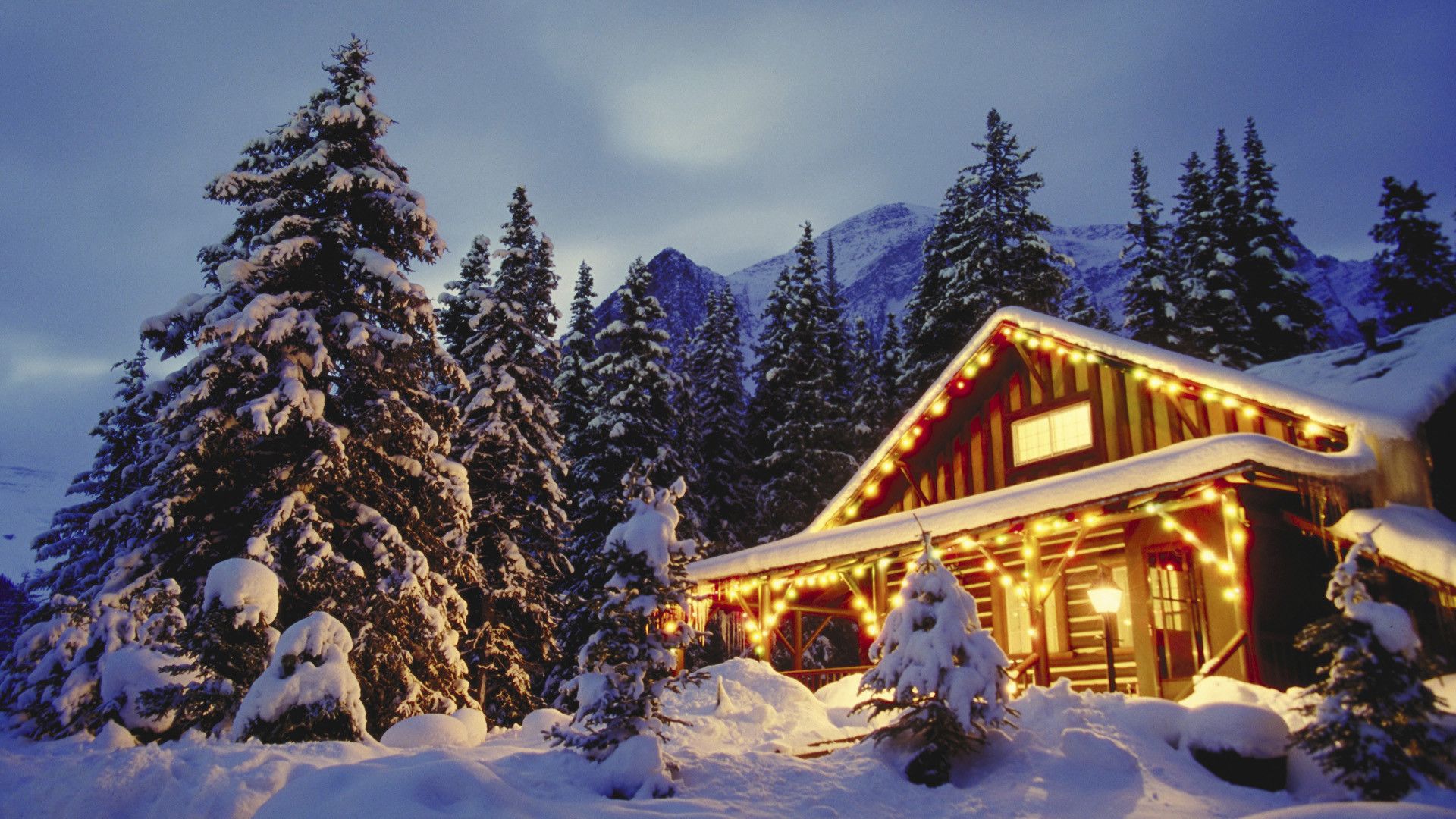 Christmas Cabin Wallpapers