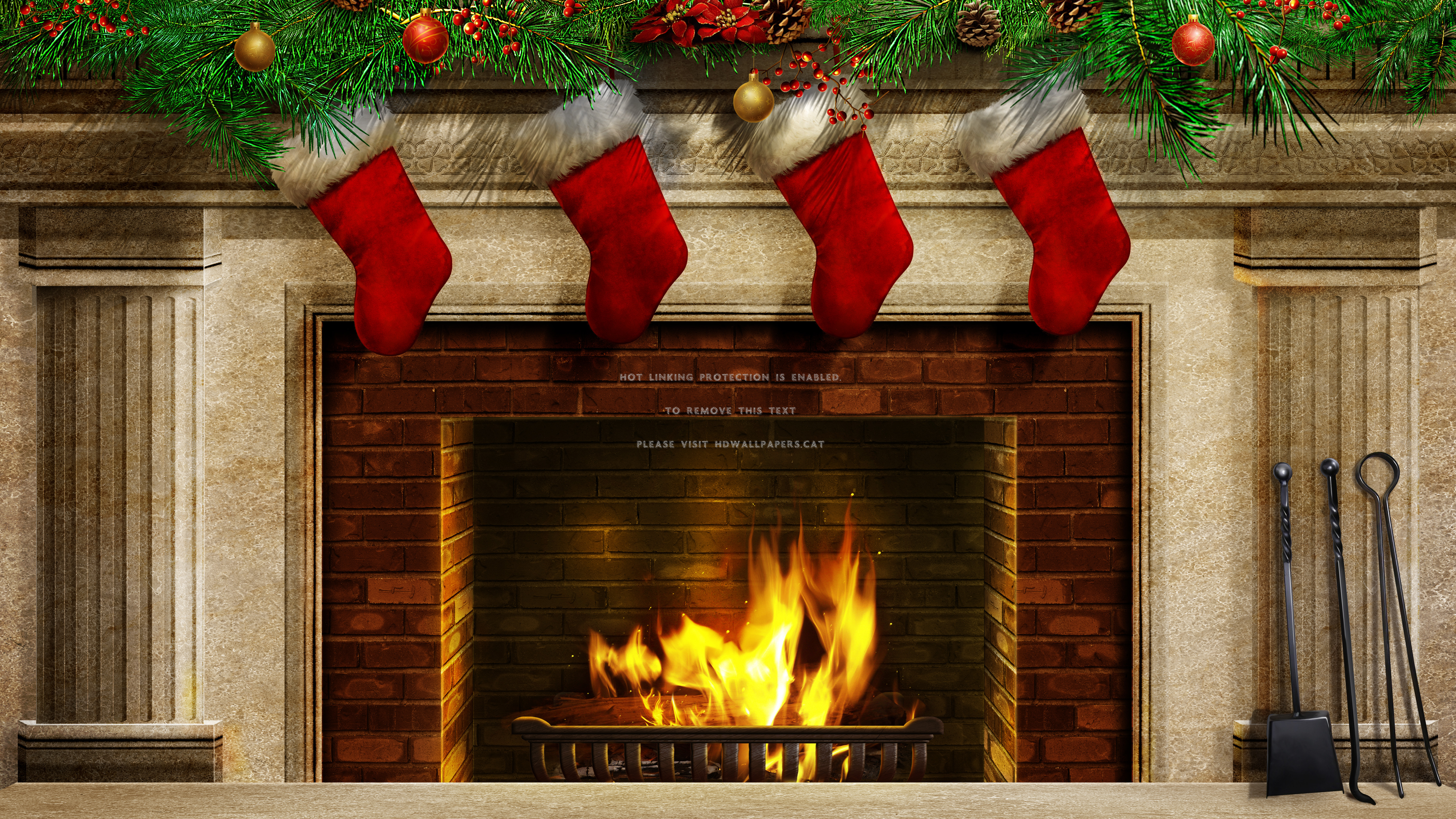 Christmas Chimney Wallpapers