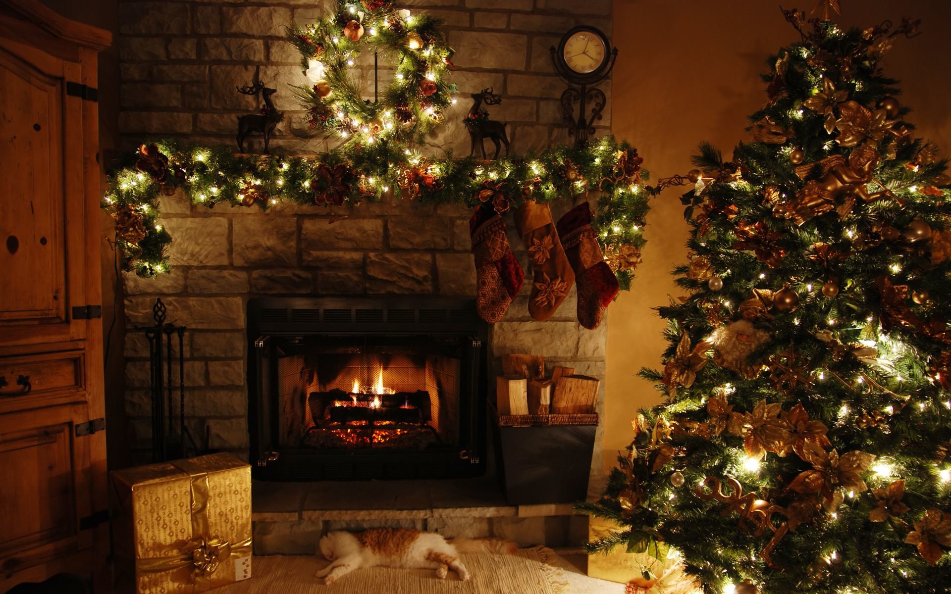 Christmas Chimney Wallpapers