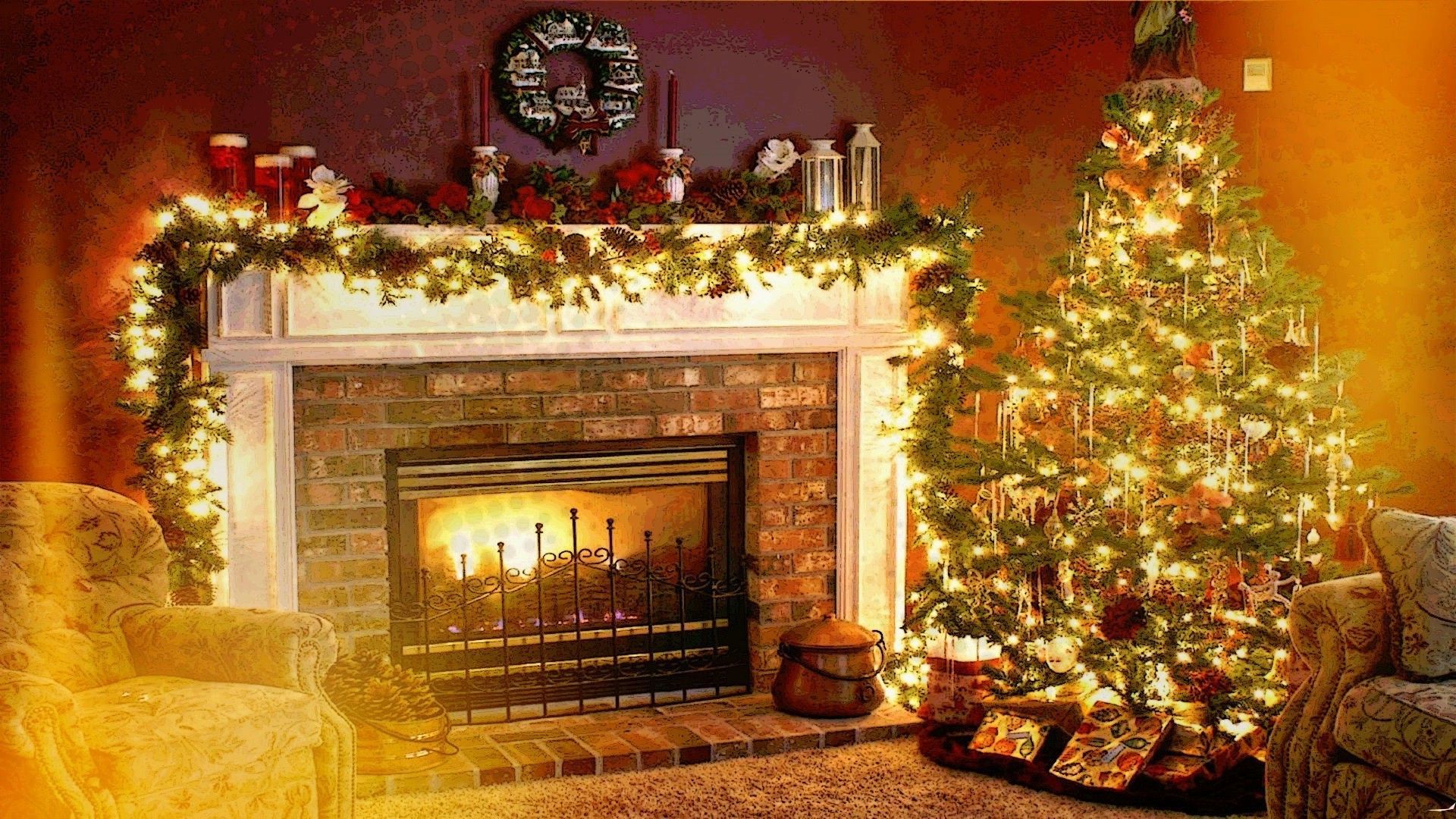 Christmas Chimney Wallpapers