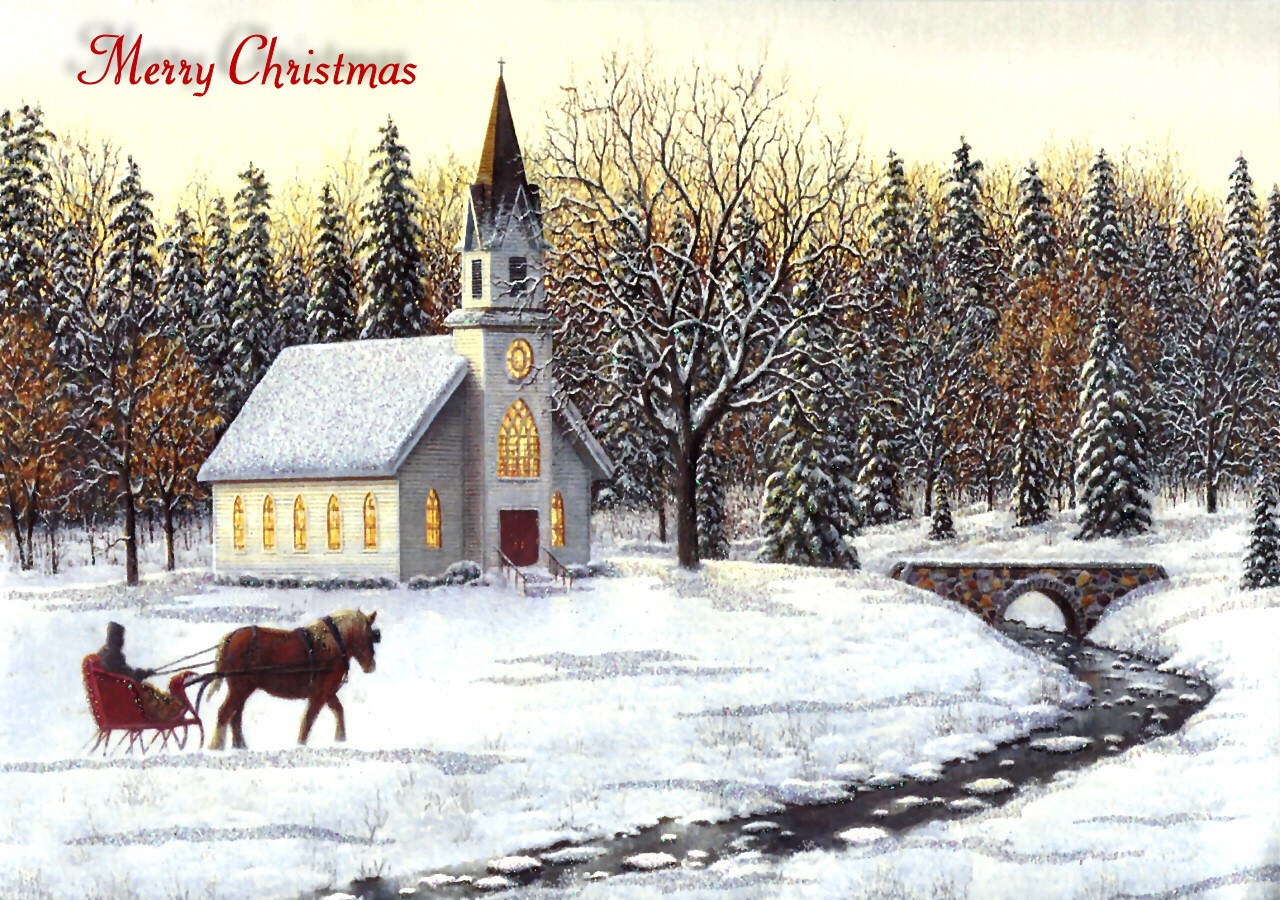 Christmas Church Wallpapers