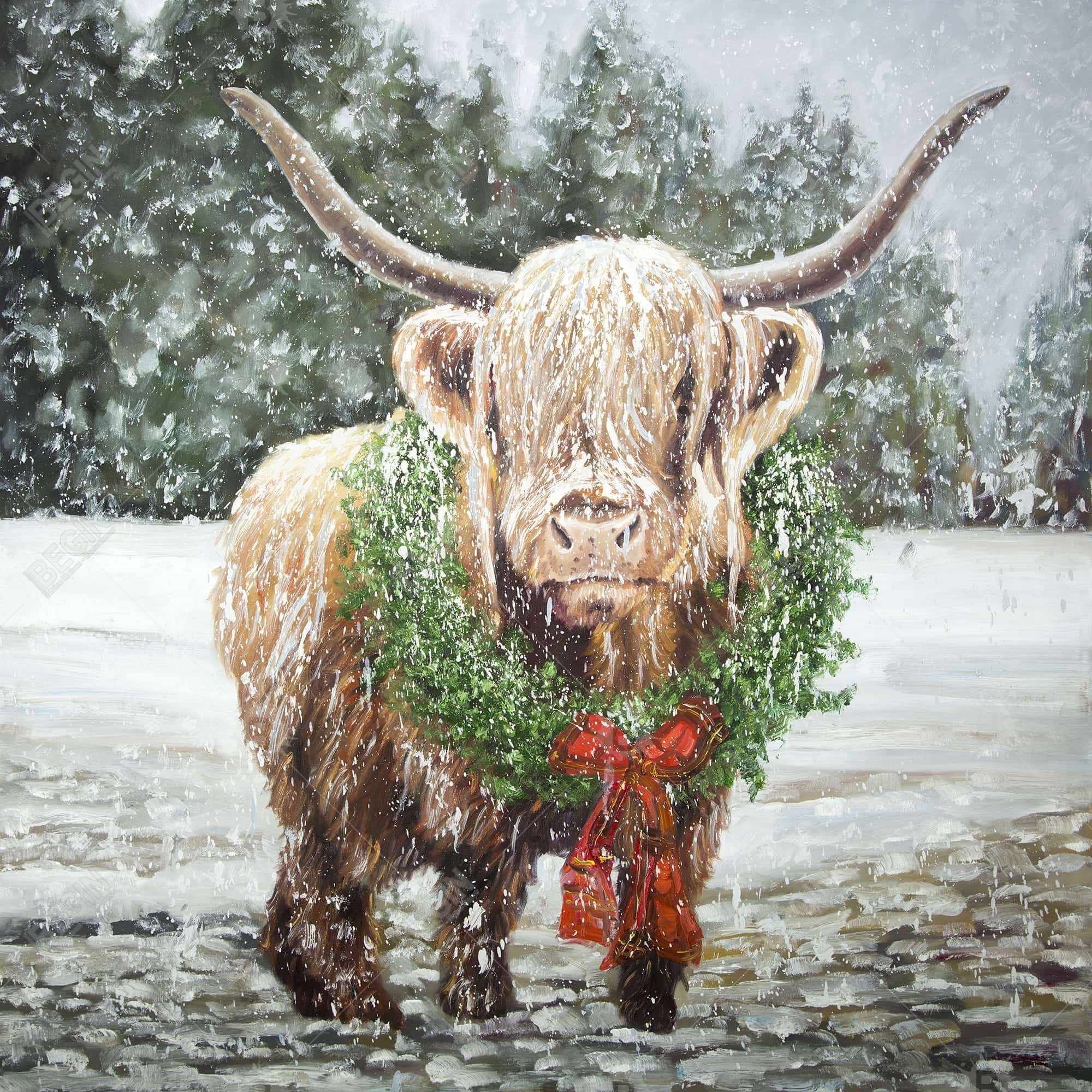 Christmas Cow Wallpapers