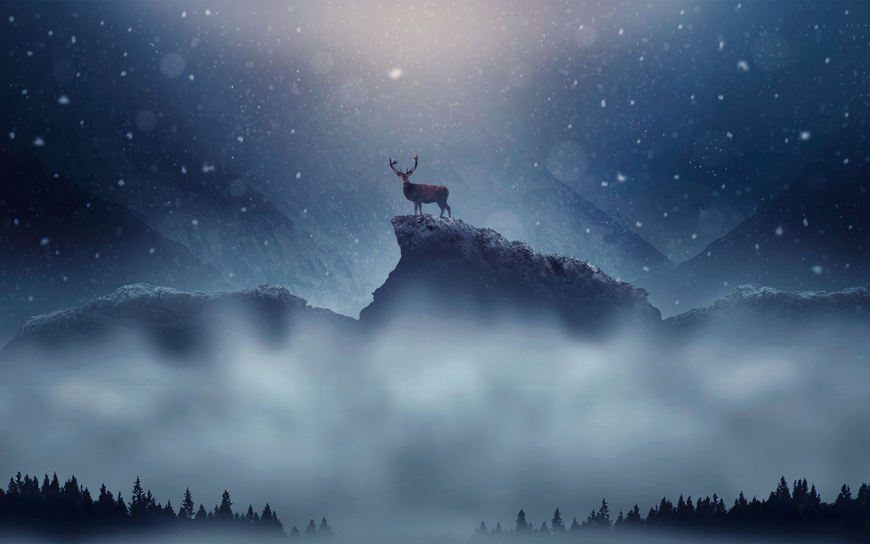 Christmas Deer Wallpapers