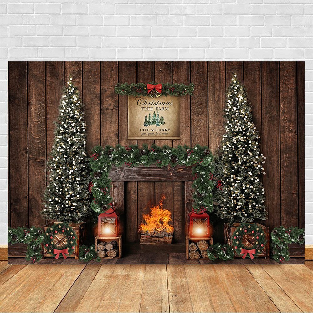 Christmas Fireplace Background