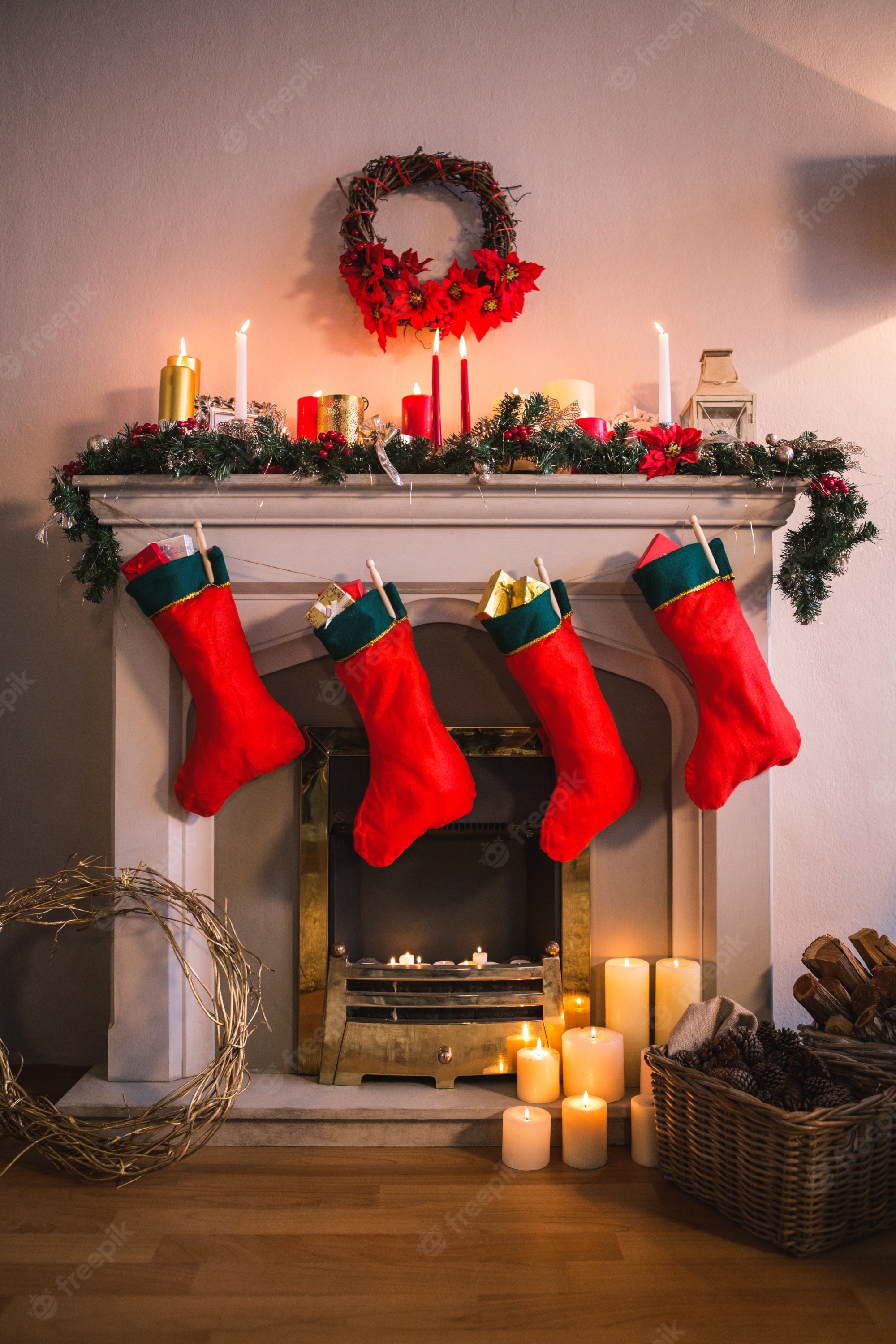 Christmas Fireplace Wallpapers