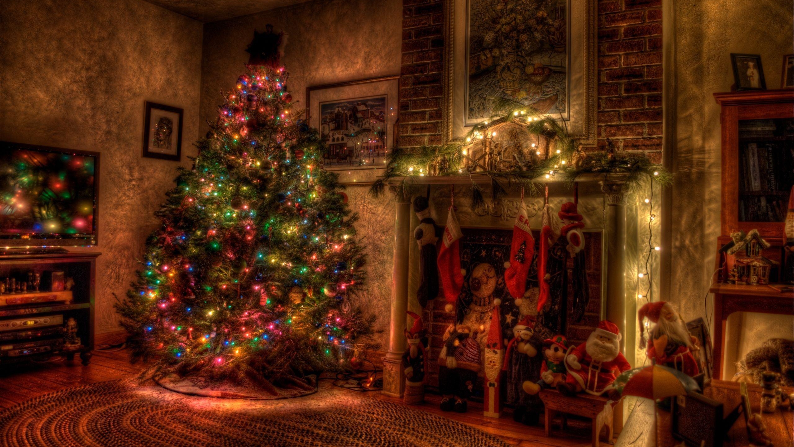 Christmas Fireplace Wallpapers