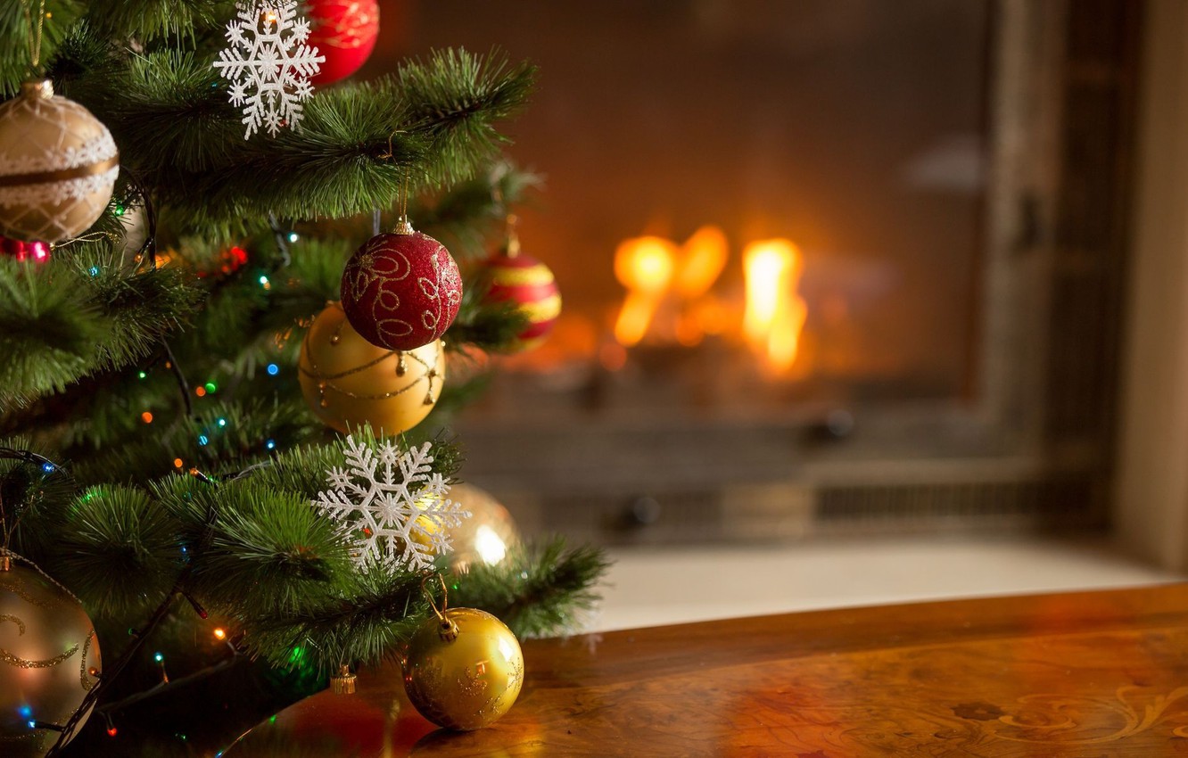 Christmas Fireplace Wallpapers