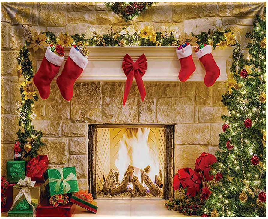 Christmas Fireplace Wallpapers