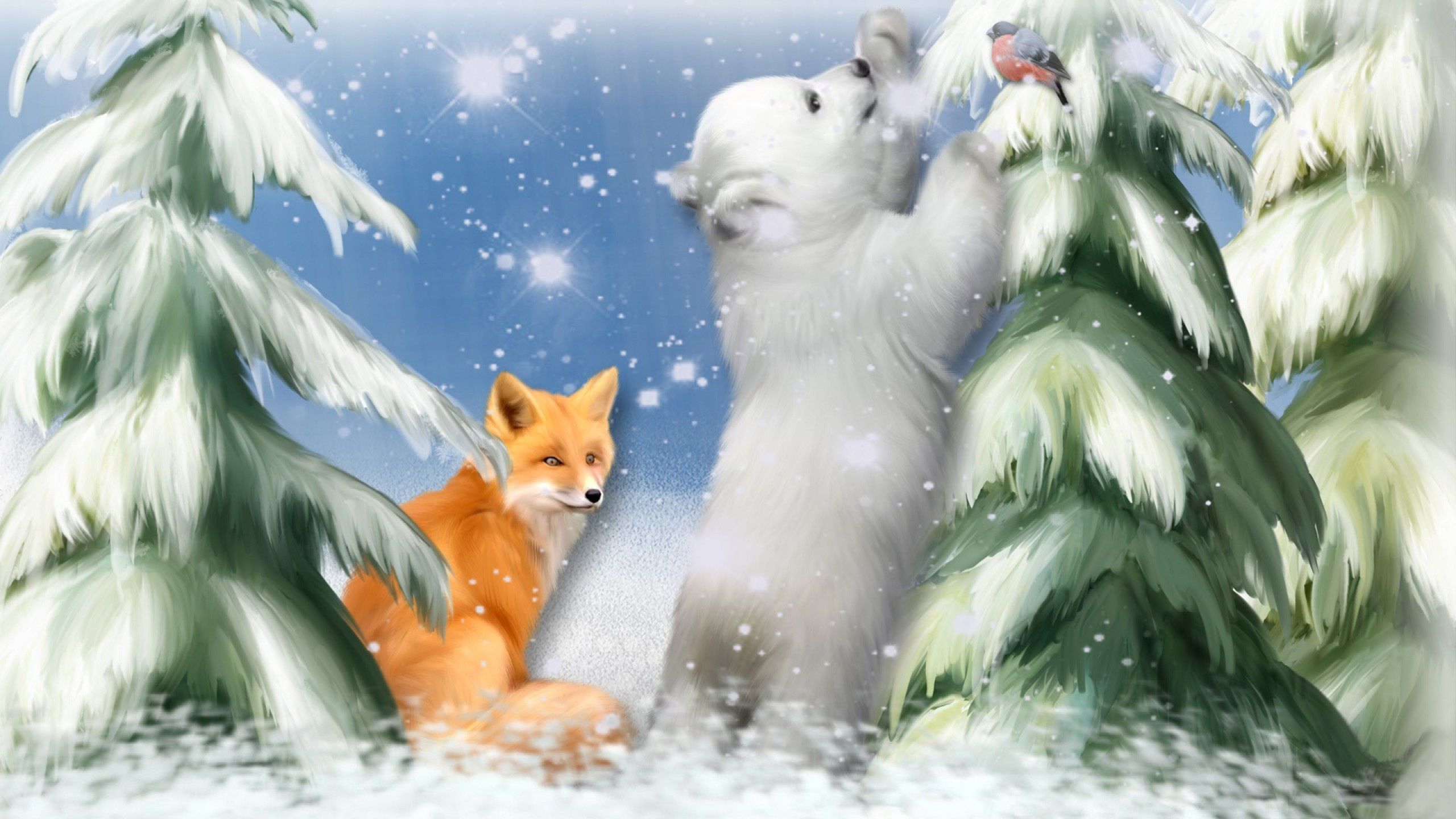 Christmas Fox Wallpapers