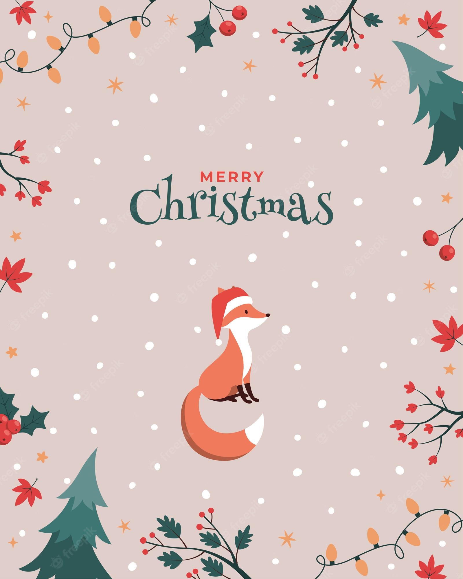 Christmas Fox Wallpapers