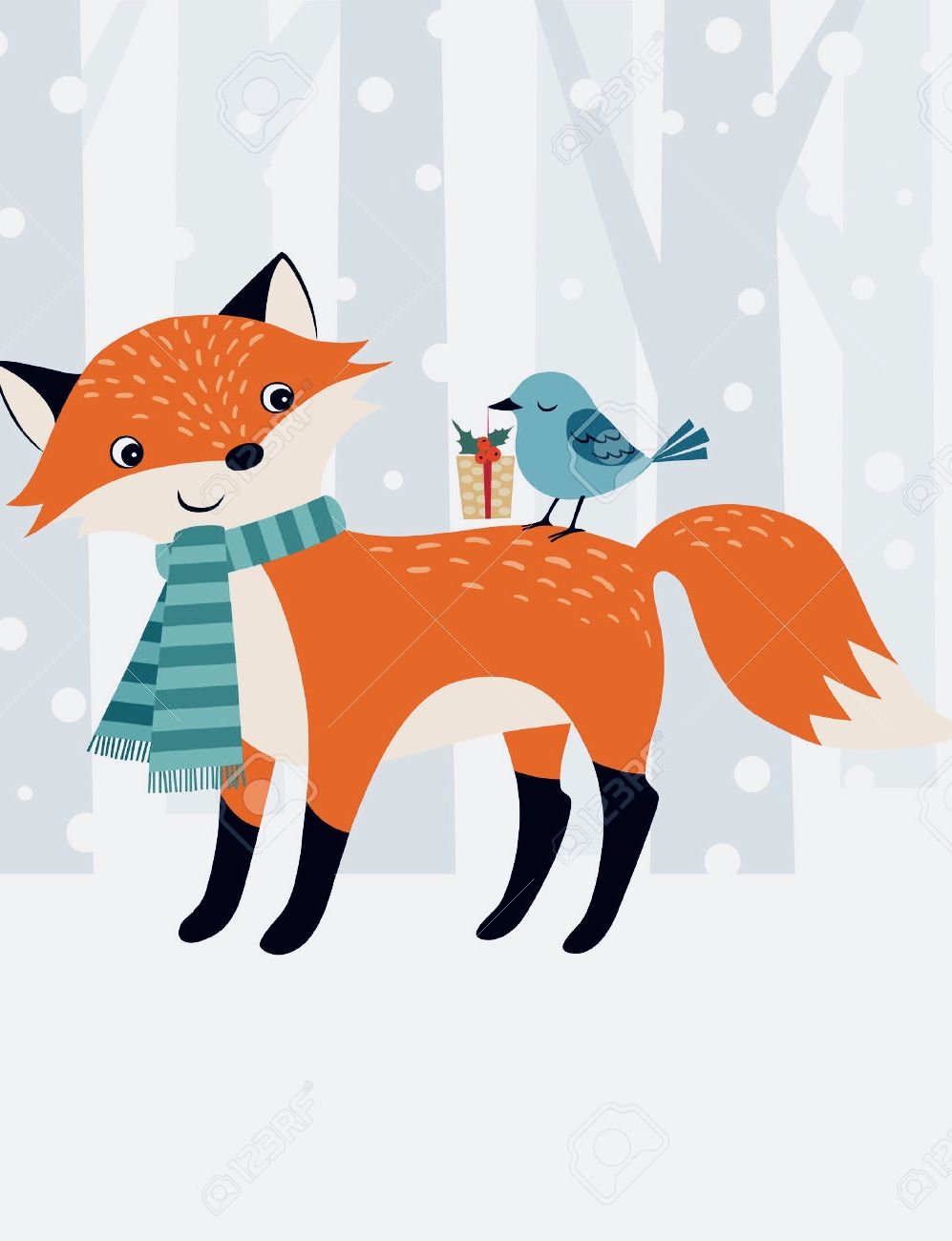 Christmas Fox Wallpapers