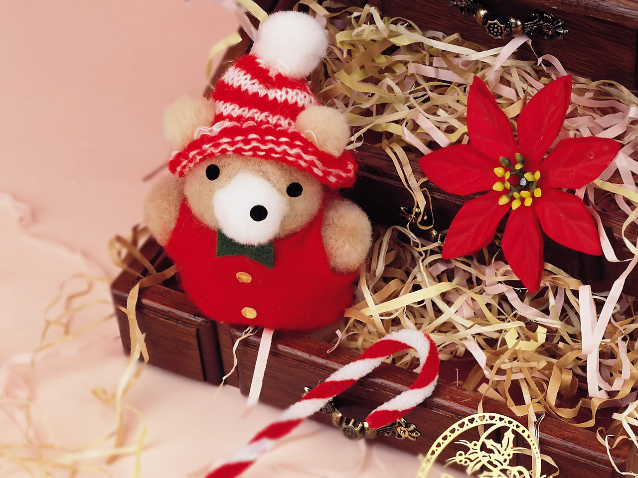 Christmas Gift Teddy Bear Wallpapers