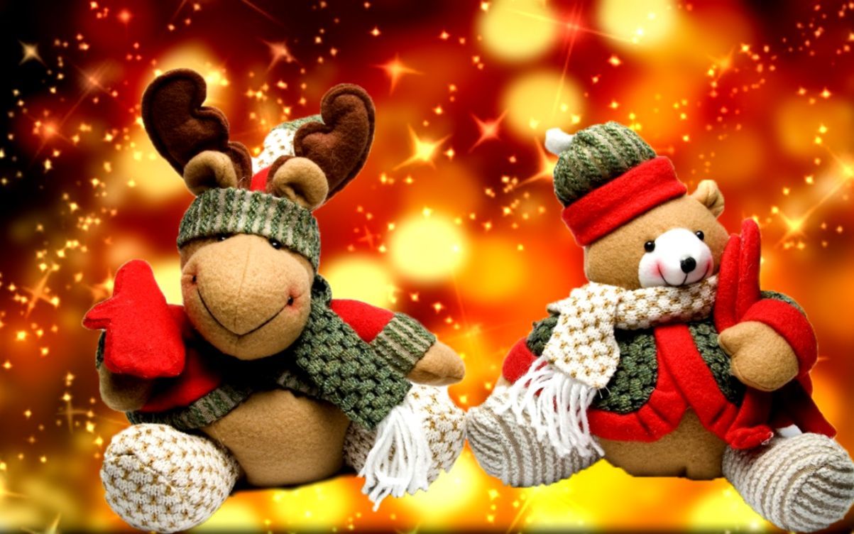 Christmas Gift Teddy Bear Wallpapers