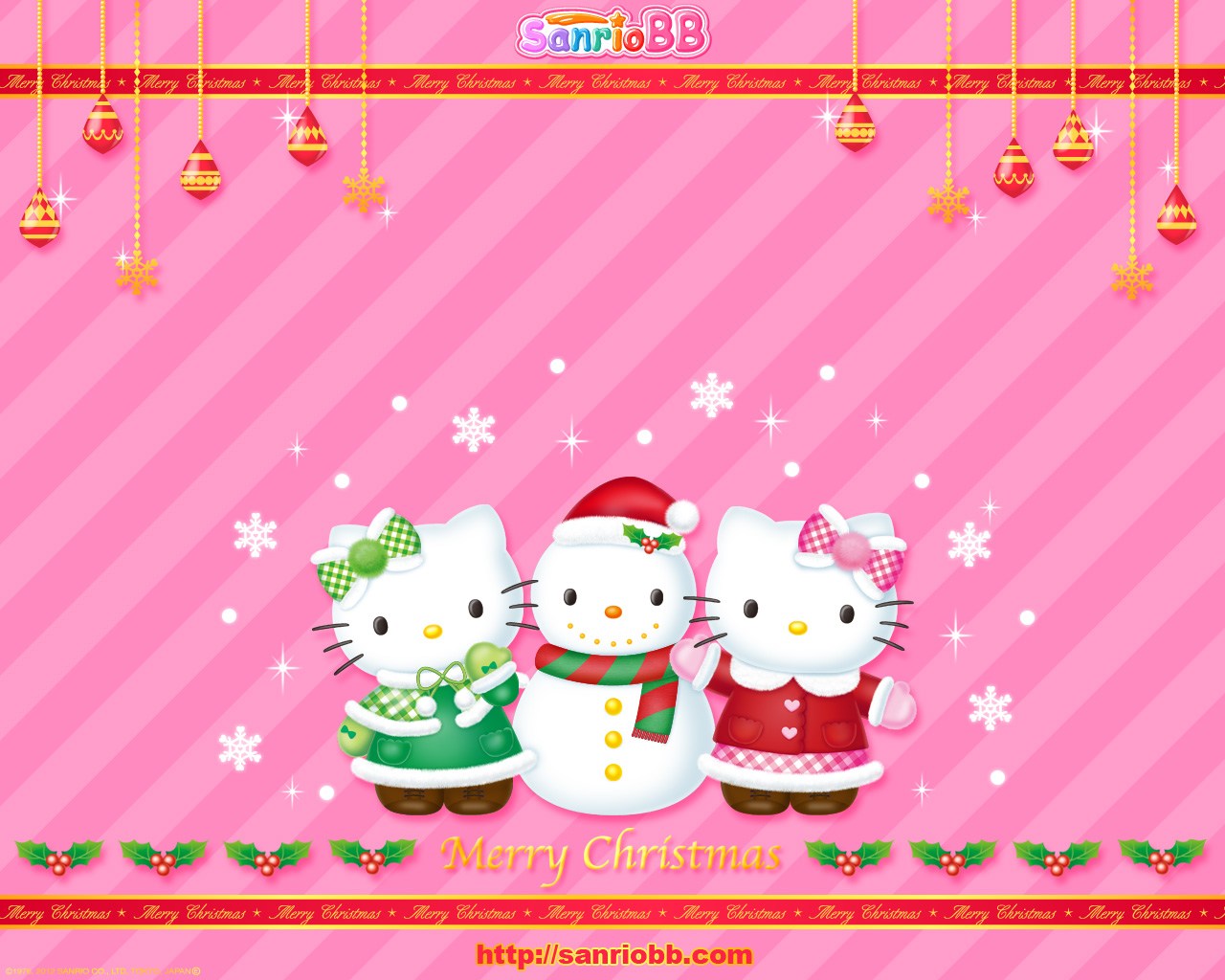 Christmas Hello Kitty Wallpapers