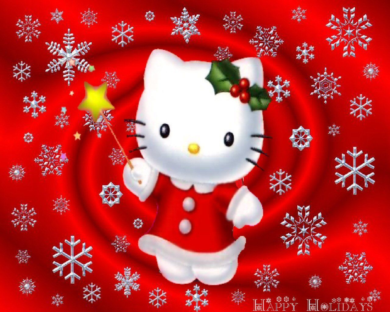 Christmas Hello Kitty Wallpapers